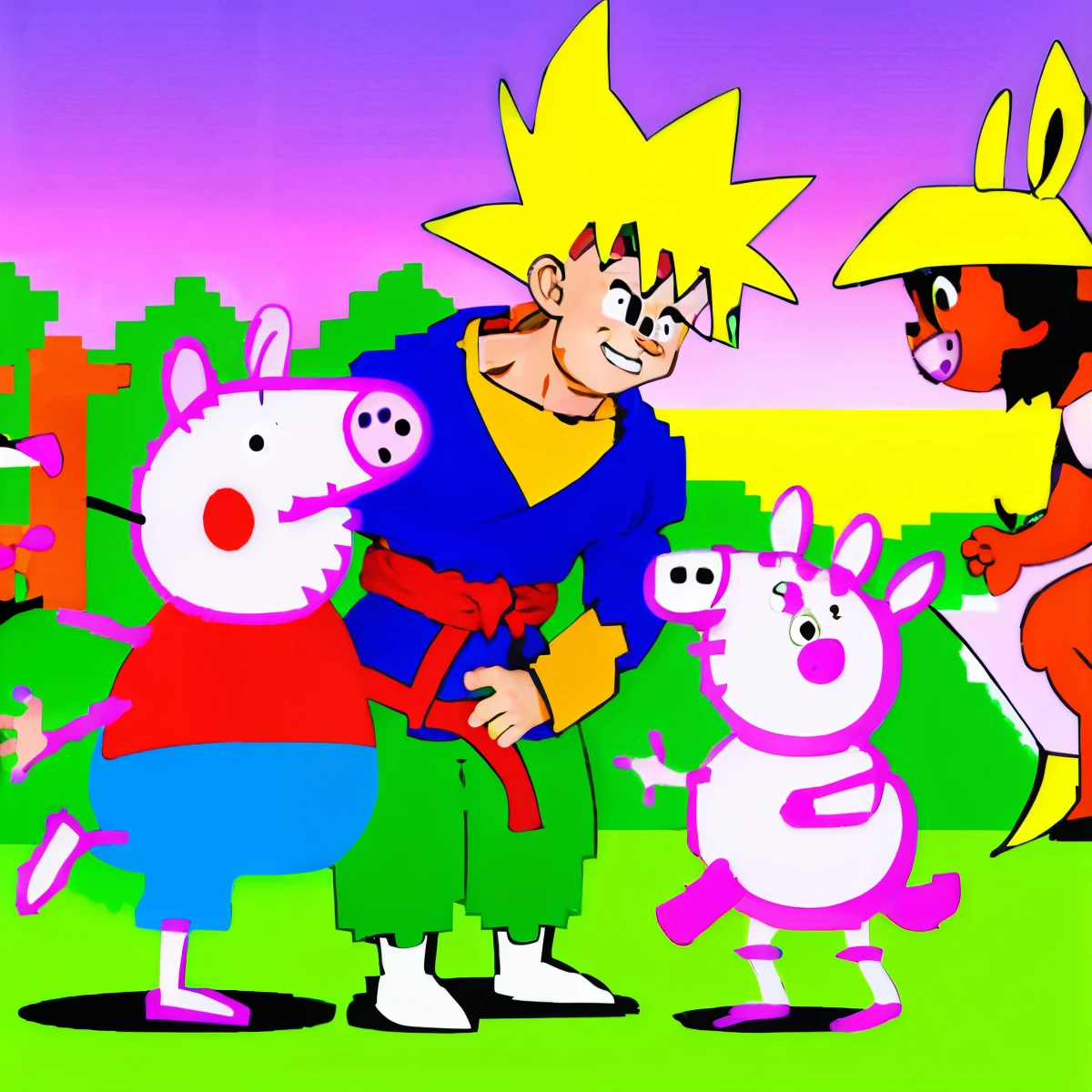 Goku teniendo sexo con peppa pig