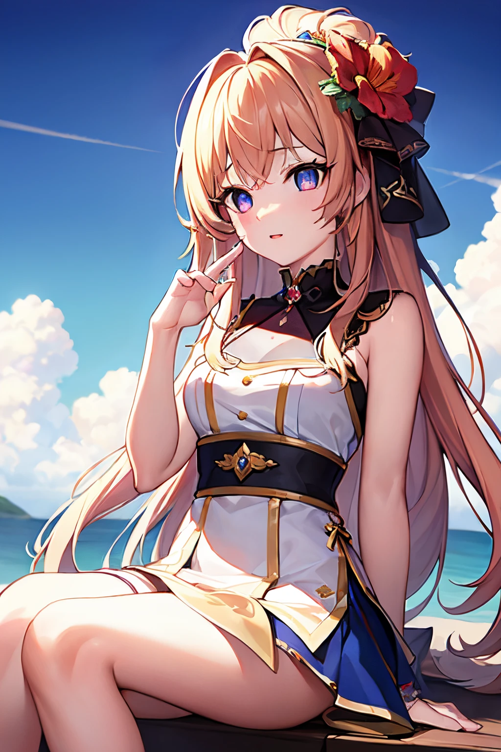 masterpiece, top-quality, masterpiece,top-quality,the Extremely Detailed CG Unity 8K Wallpapers, colourfull,1girl,独奏,portraitures,(Exquisite facial features)、charming figure,Eyes of the Sky,hypnotism,((tits out))