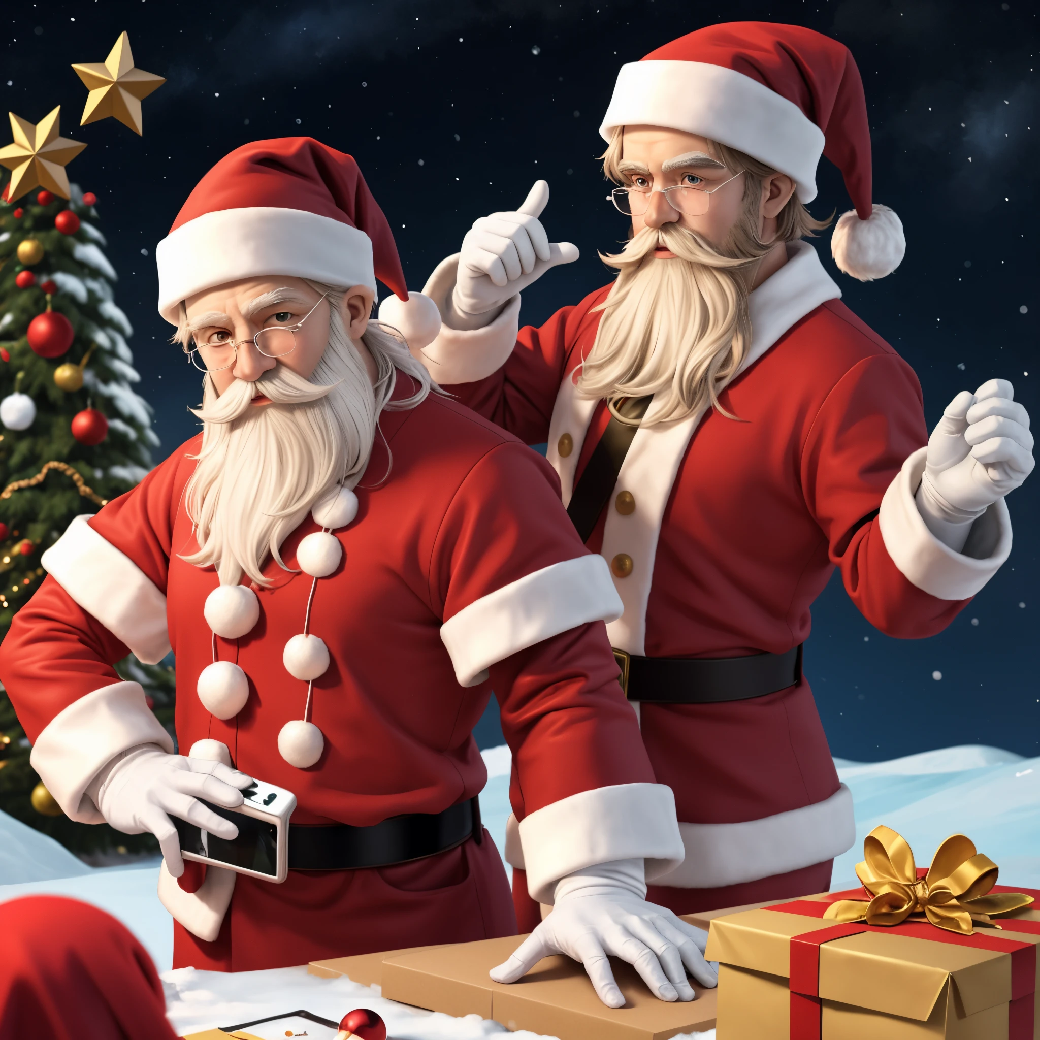 North pole santas workshop outside bad phone quality