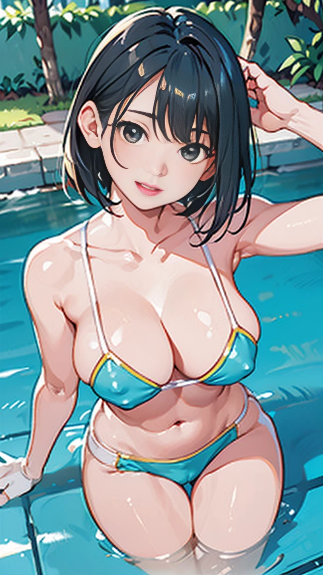 The chest is particularly large、Bare breasts、Areola depression and areola protrusion,Protruding nipples、Focus on the crotch gap、azur lane、Bigchest、Potrat、perfect angle、Professional Quality、A high resolution、Perfect contrast、perfect litthing、Perfectcomposition、Perfect Waifu、Flawless skin、perfect hand、Perfect Finger、perfect boobs、Perfect hair、The face shape is perfect、A masterpiece of realistic facial features、Long neck、Put your ears out、a short bob、laughing joyfully、Clean teeth alignment、beautiful teeth alignment、(The upper body is naked、I'm not wearing anything、nothing attached、Beautiful adult supermodel，legs long)、Shortwave wavehead，clean bangs、the neck is long、neck long、a small face、clean collarbones、There is light in the eyes、The face shape is perfect、perfect body figure、Perfect Finger、have perfect arms、perfect hand、The face is relatively small、The beauty of the golden ratio、Look firmly at the camera、(perfect white background，Nothing:2.0、Real pure white blank background)、perfect anatomia、very Bigger breasts、Huge big breasts、very Bigger breasts、Neat and very large breasts:2.0、The areola is big and clean,,,,,,,,,:2.0、overmany、28 year old、Adult appeals、Cute little turtle、spotless、ssmile、I feel really happy when I smile、(bust view from above:1.3), Beautiful short hair fluttering in the strong wind、Clean and beautiful big eyes、The double eyelids are obvious、shiny lip、Put your hands behind your head and strike a pose:1.3