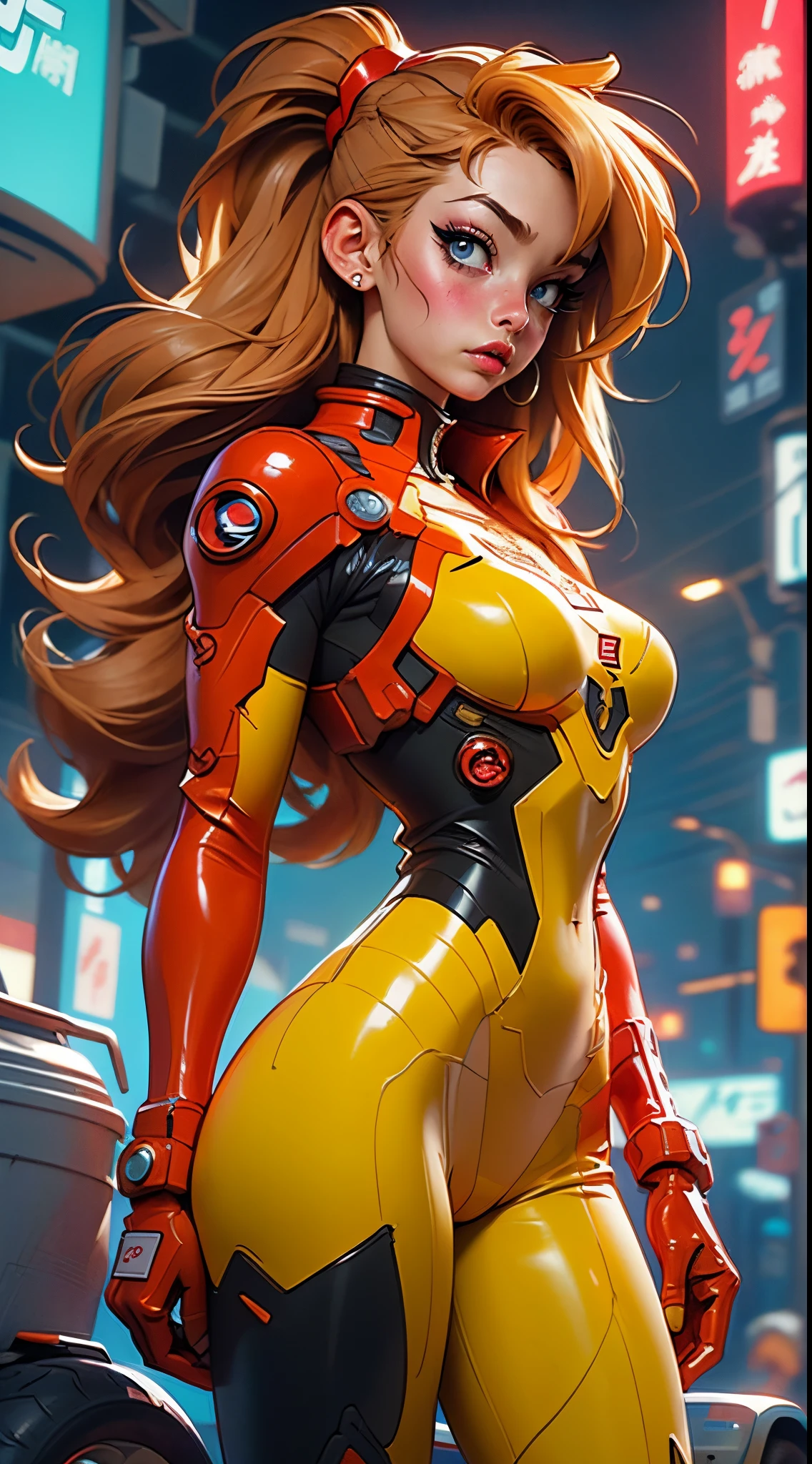 (best quality,8k:1.2,high resolution:1.2),ultra-detalhado,Realistic,retro science female,static pose,long hair,rosto extremamente detalhados,long eyelashes,all sheer light orange Collant de nylon Apertado,white pantyhose, light orange gloves,light orange Glossy metalic accessories,Physically-based rendering,sharp focus,studio lighting