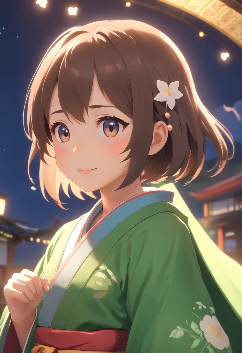 Super cute girl,Dressed in gorgeous Hanfu,little shrew,anthropomorphic turtle,Bubble Mart wind,Wear an elegant cape,A sweet smile,White fur,Big bright eyes and fluffy tail,The clouds drift gently,Extremely detailed 3D animations,hyper realisitc,super detailing,Luxury cinema lighting,octave light,Octane processing,ZBrush,Blind box characters