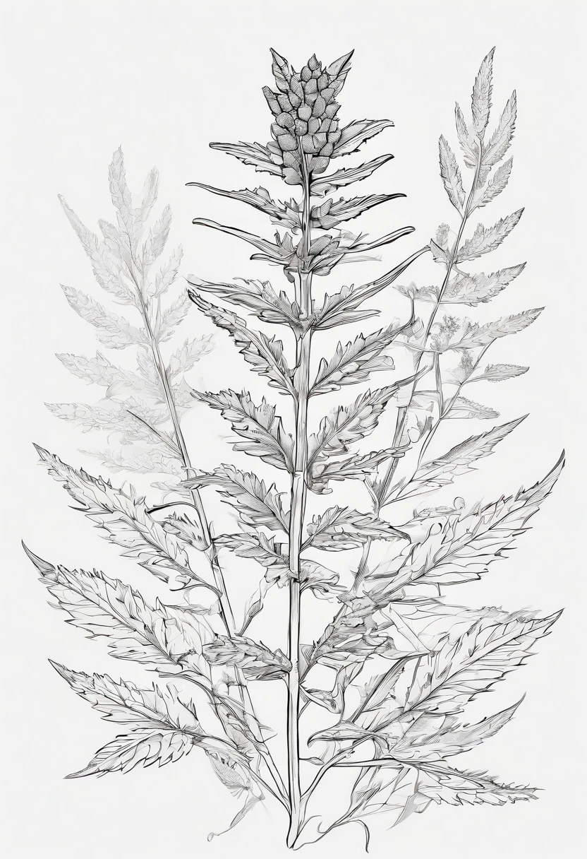 A piece of mugwort