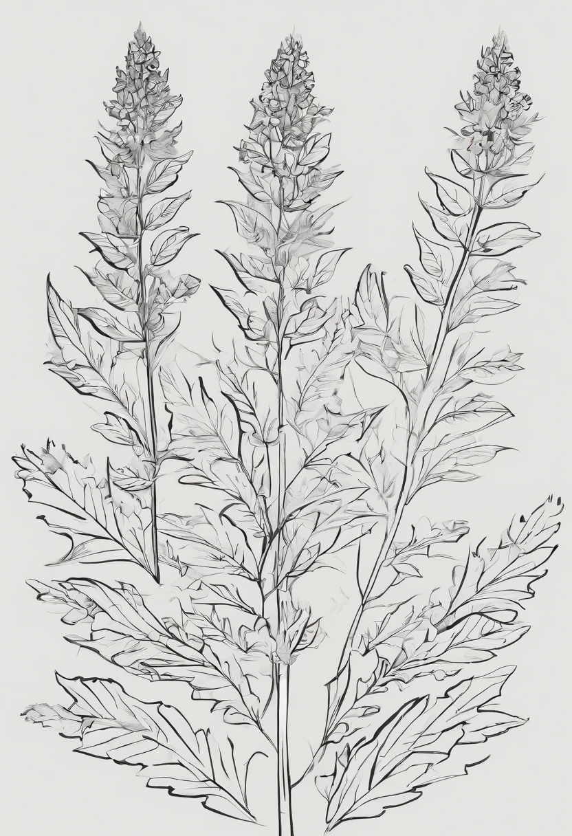 A piece of mugwort