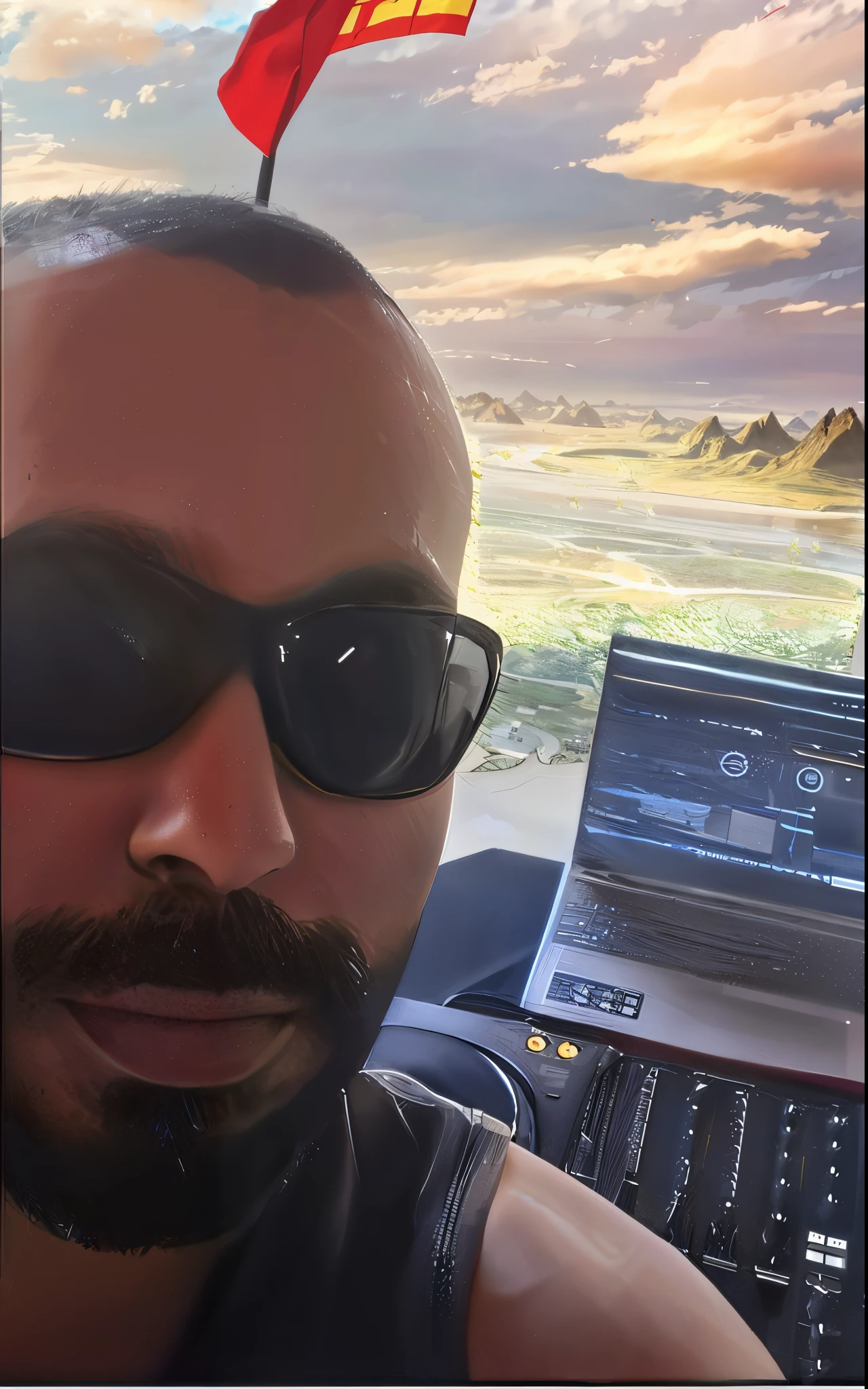 trasformar e uma paisagem futurista a parte selecionada