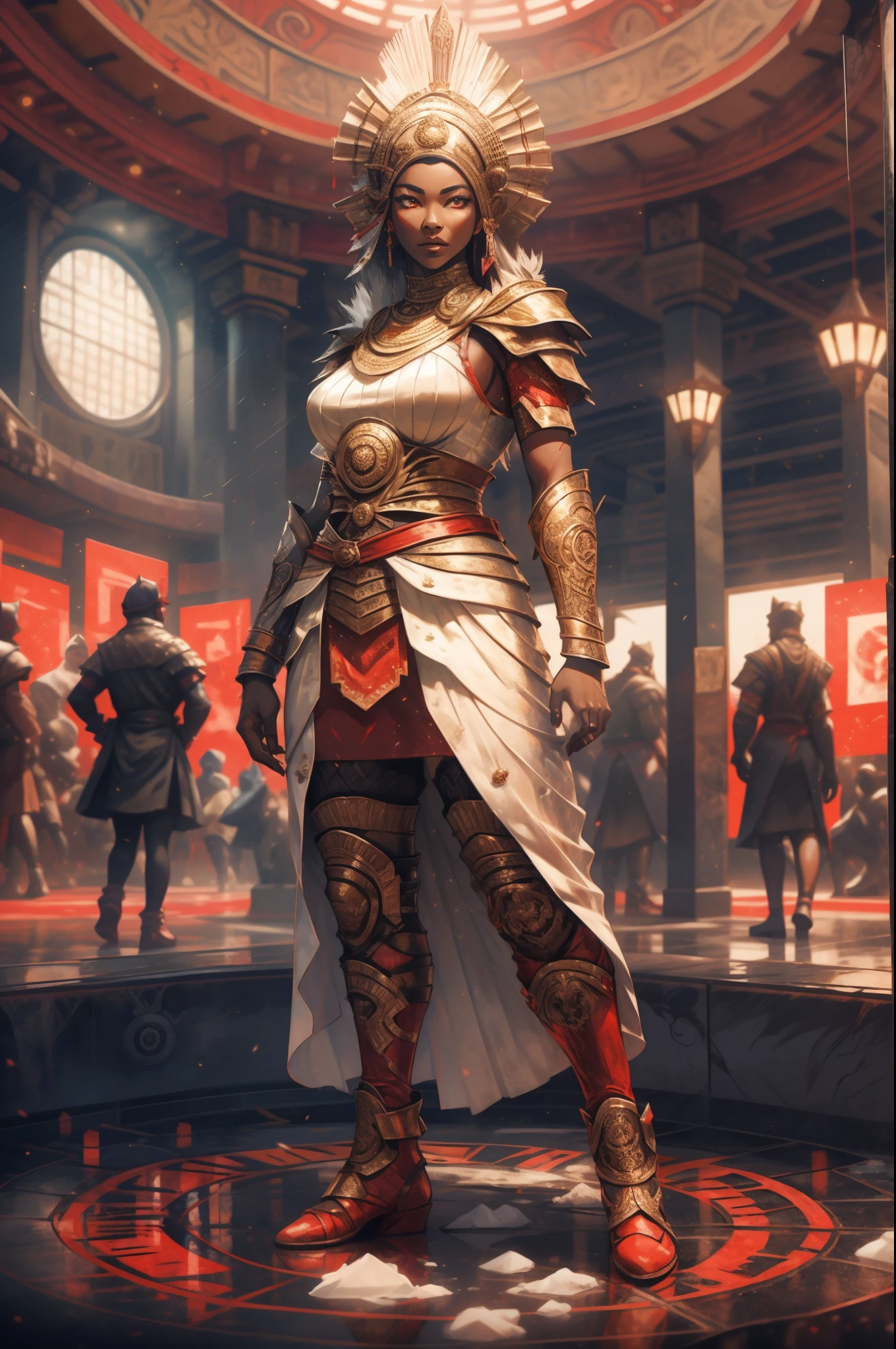 1 girl, alone, Young girl, young, Rome at the bottom, Renaissance, rome, Very detailed, Realistic long-term photography., 4k, CLOTHES, poca CLOTHES, by the wide, long hair, by rubio, Blonde hair, green eyes, green eyes, breasts grandes, breasts, big breast, breasts, hood, hood, stockigs, socks, white stockings, socks blancas