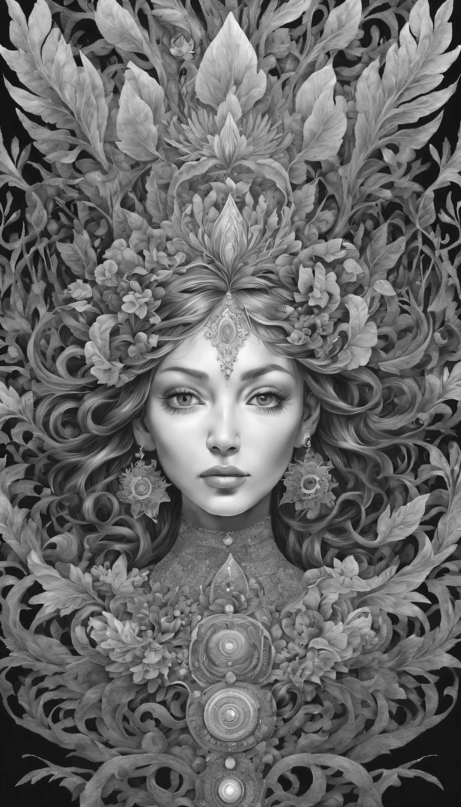 pencil drawing,(line art),black andwhite,fine brushwork,Portrait of a Deep Psychedelic Therapist, Surreal, Hallucinogens, the face, iintricate, Elegant, agility, The content is very detailed, digitial painting, art stations, concept-art, Focus sharp, illuminations, datura, Abstract, fractalized, patterned, Creative, art stations, vector, (accurate lines),(Elegant curves)。(best quality,4k,8k,highres,masterpiece:1.2), ultra-detailed, realistic:1.37。