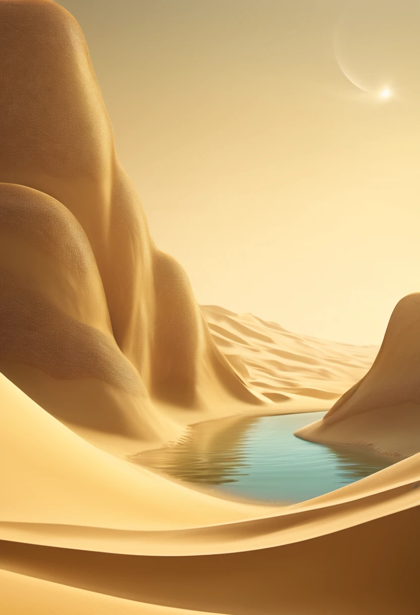 dune pictures with water 2 dune pictures with water, in the style of imaginative fantasy landscapes, photobashing, oriental minimalism, captures the essence of nature, harmony with nature, cartoonish simplicity, photo-realistic landscapes