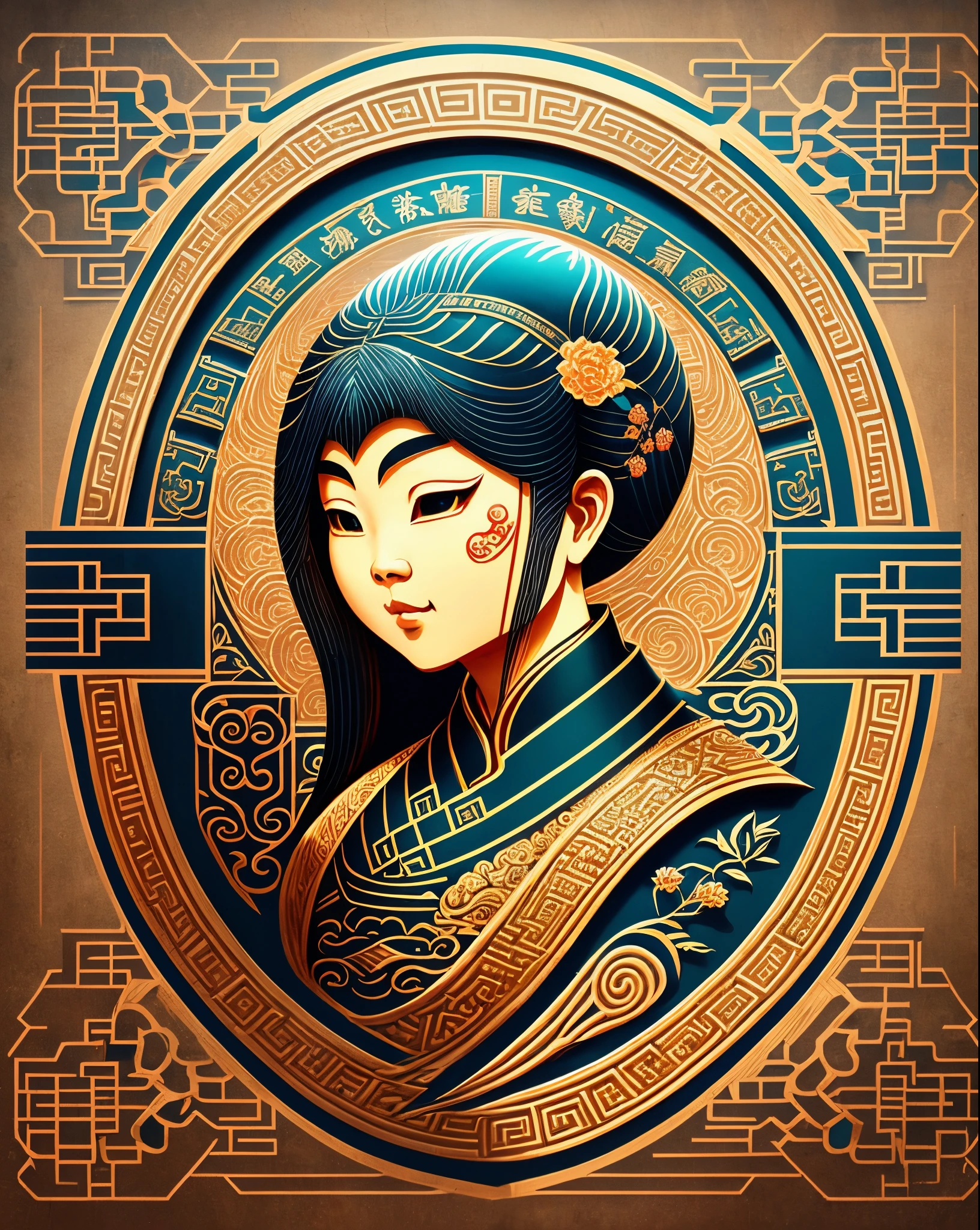 Logo design, Chinese Xinghe Craft, 2D --auto --s2
