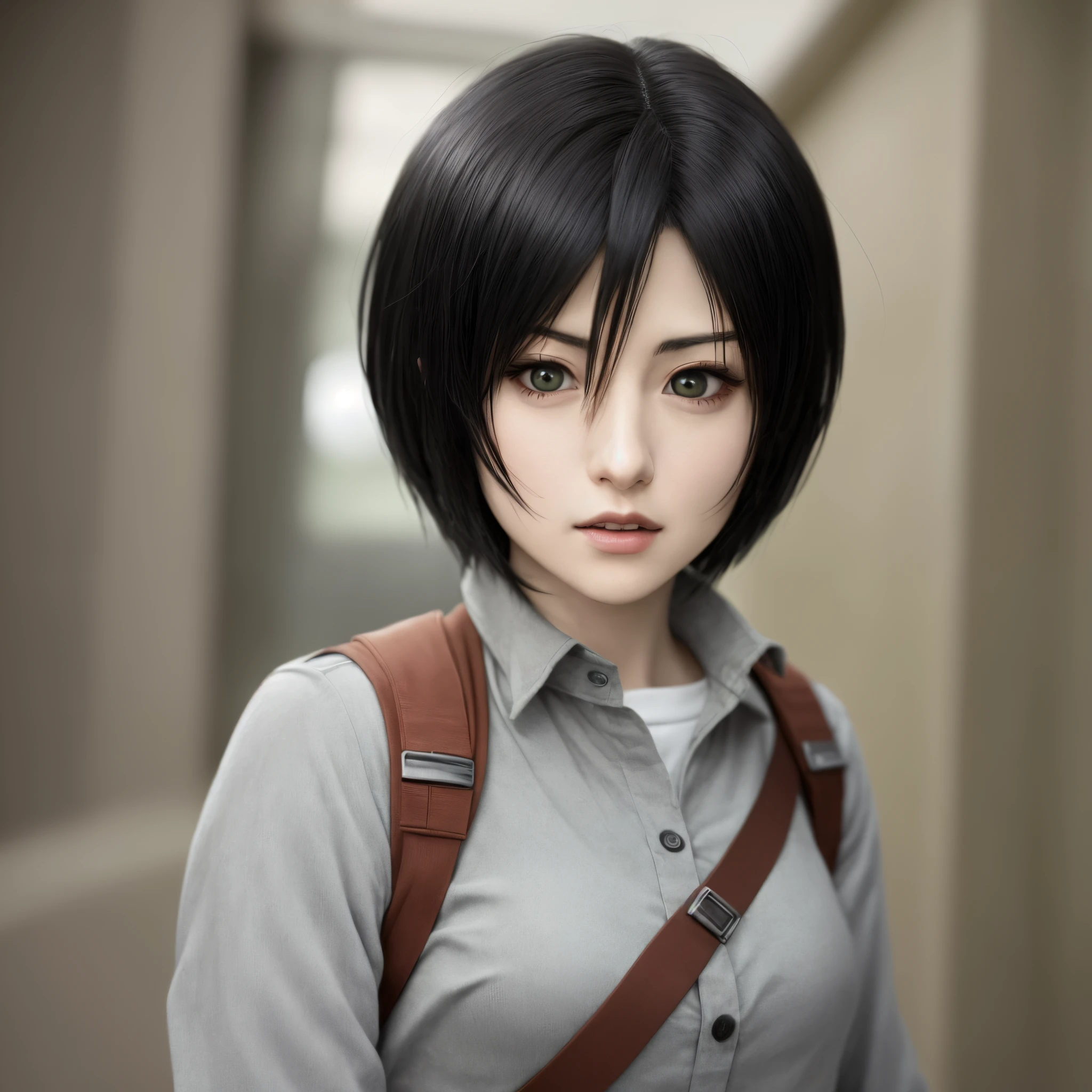 Mikasa Ackerman from attack on Titan in