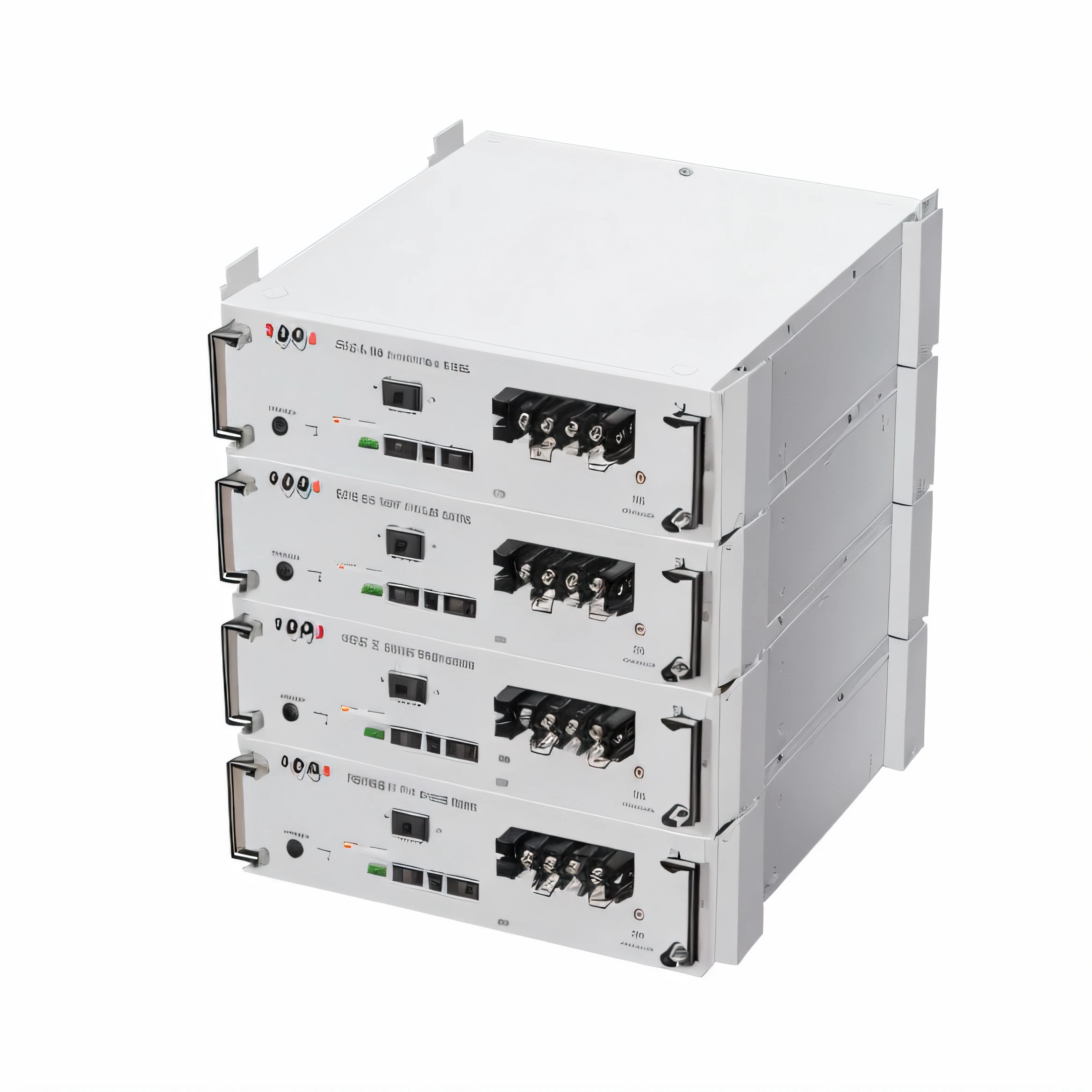 Close-up of a four-layer switch box with four switches, very intricate, alps, ports, The king, Falcon Ballistic Missile Management System, shelf, full view, Solara, White panel, Modular, Tift, 5 - channels, extremely, 4 8 0 p, 480p, server, 4 0 k, 40k, many kinds of