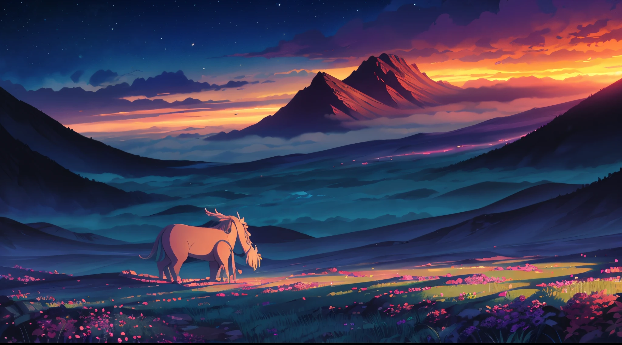 Mundo de fantasia, with mythical beings and animals, Magnificent, ultra detalhado, imagem perfeita, hd, 16k