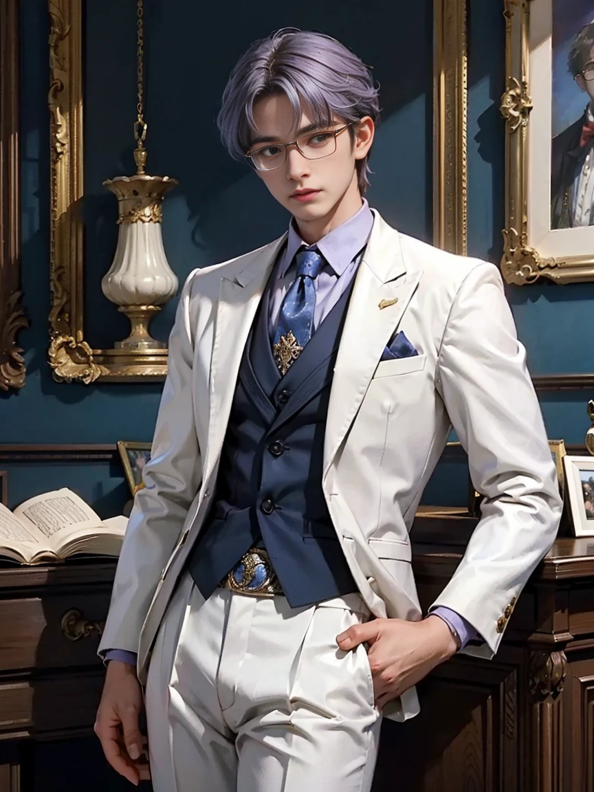 (european:1.4)、(blonde)、(A young office lady wearing an office lady suit)、(Handsome man in a suit:1.8)、(super beautiful)、(beautiful face:1.5)、(rough skin)、clear pubic bone outline，(Man spreads her legs:1.1)、Panties visible from under the skirt、(white panties)、Clothes、in the conference room、Background of windows with a view of skyscrapers、(At night:1.3)、(At SFW)