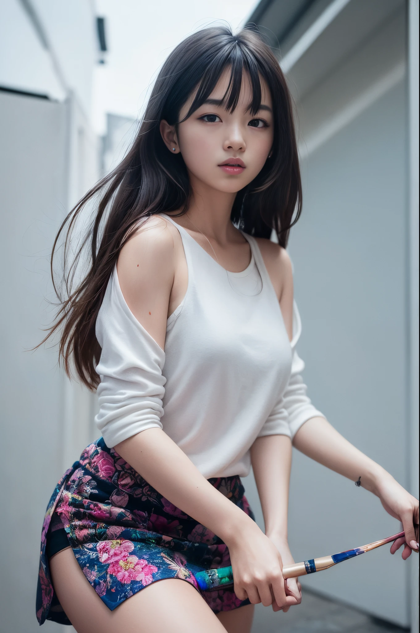solo,千仞雪,全身,黄头发,(masterpiece,topquality,bestquality,officialart,beautifulandaesthetic:1.2),(1girl:1.3),long hair,extremedetailed,colorful,highestdetailed,(watercolourpainting:1.3),opticalmixing,playfulpatterns,livelytexture,richcolors,uniquevisualeffect