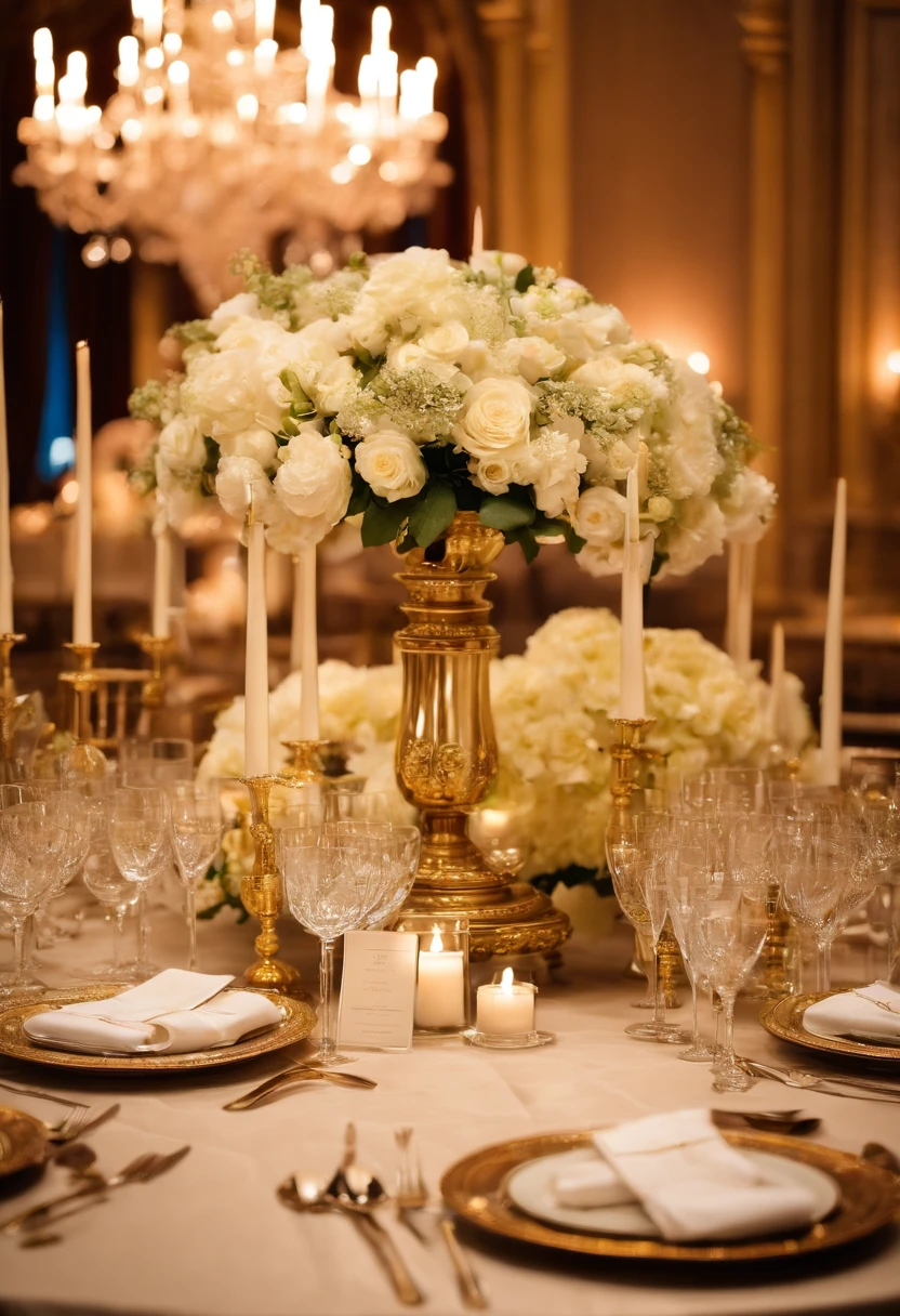 An artsy shot of a beautifully arranged floral centerpiece on a lavish dining table, with elegant place settings and candlelight in the background.,original,Melania Trump, known for her time as the First Lady of the United States, carries an air of refined elegance, a reflection of her past as a professional model. Her tall, slender figure and fashion-forward style choices often captured attention during public appearances. Her modeling background was evident in her poised and graceful demeanor, often seen in meticulously chosen designer outfits that highlighted her statuesque presence.
