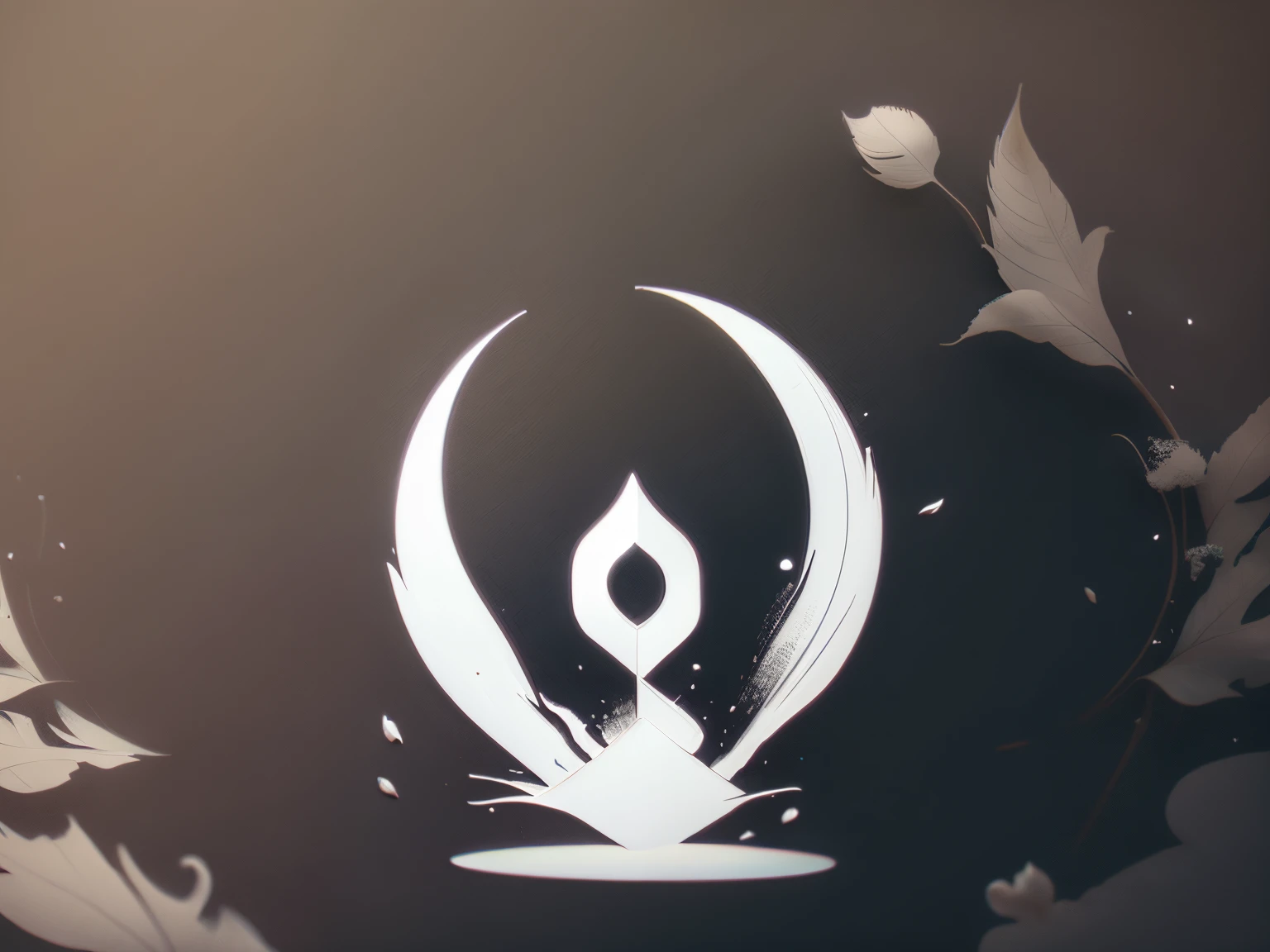 make a simple logo, fundo preto, cores preto e branco