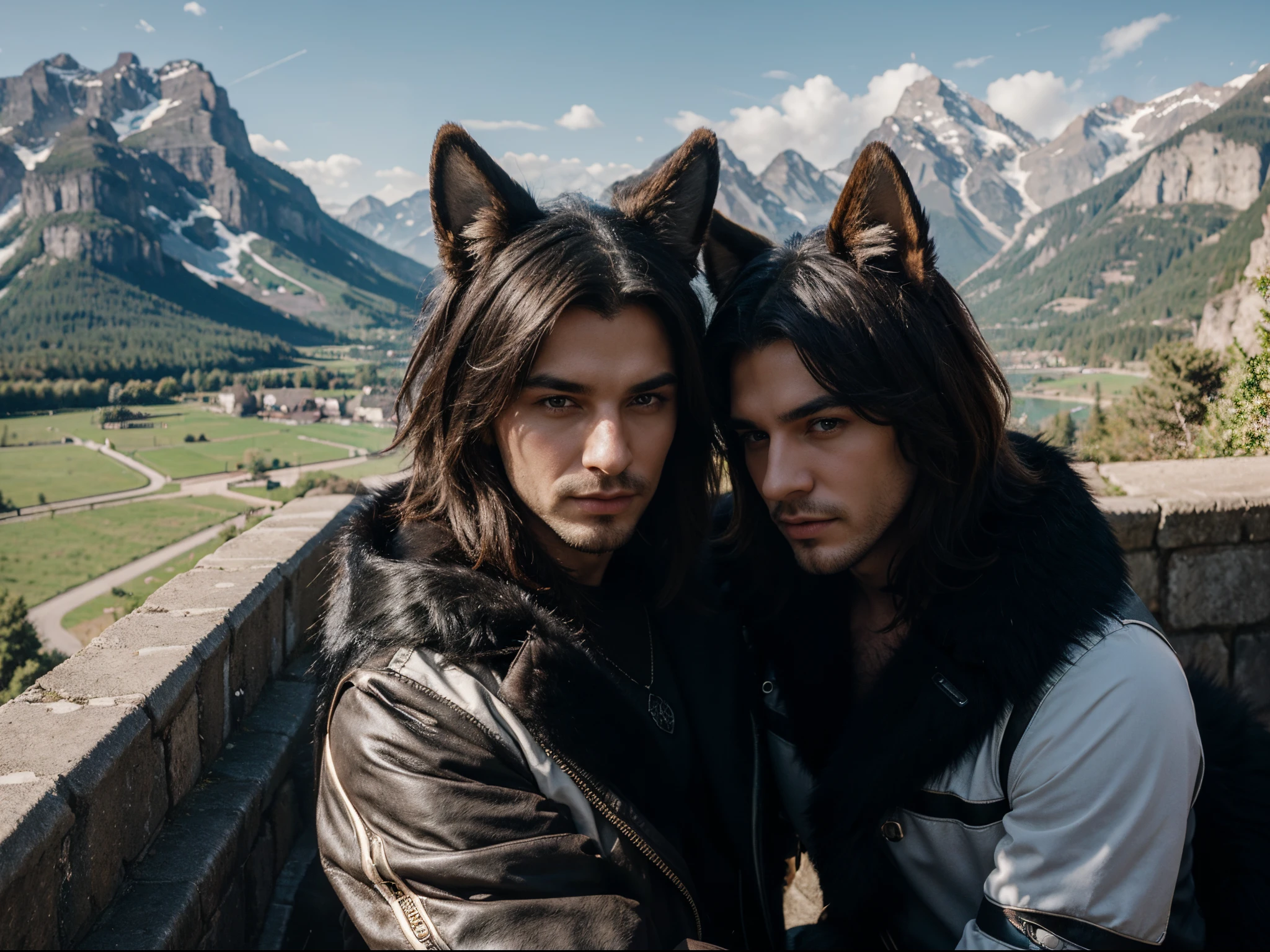 4k , Meisterwerk , beautiful , Furry , Fursona Gay , Fur , masculine , sexy , traumhafte Landschaft