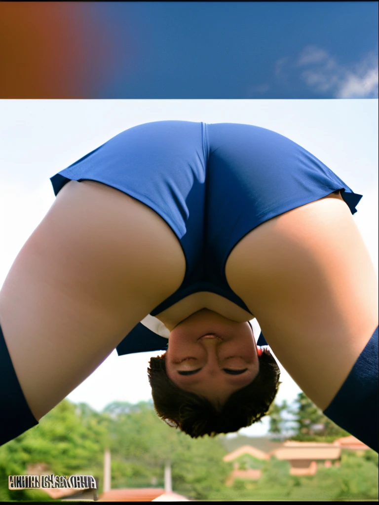hi-school girl Panchira Upside down buttock low angles