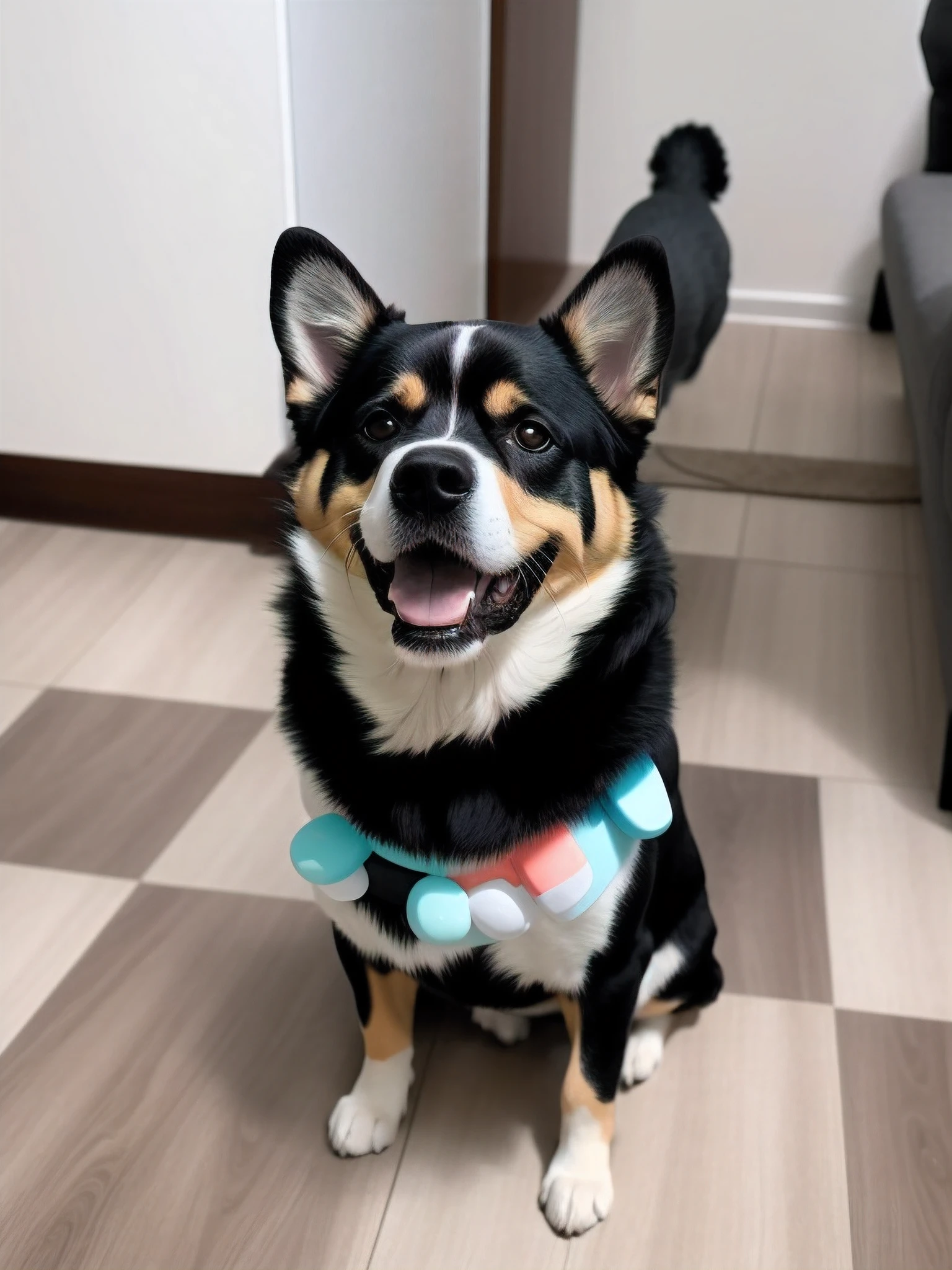 Cartoon Q version of dog You can tell at a glance that it is the dog in the photo