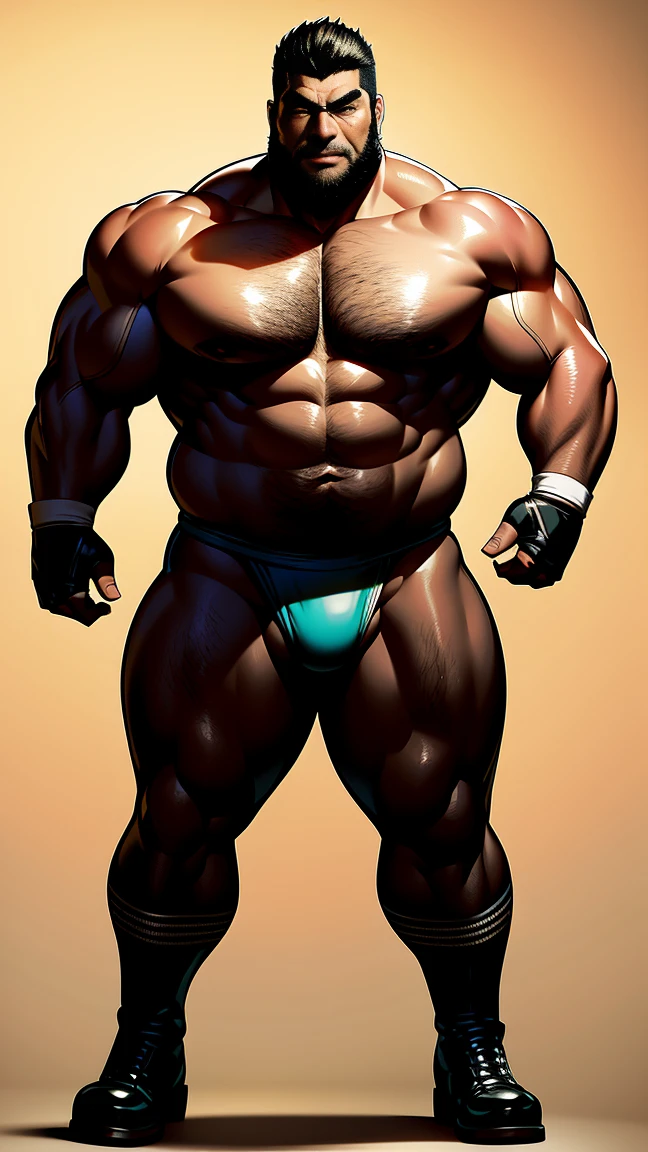 the only person,male people,Muscle wrestler,Muscular,Stout wrestler,Asian people,jpn,Uncles,60-year-old middle-aged man,Short hair details,Short hair details,Wrestling boots,Full body like,Panorama characters,WWE ring,WWE American professional wrestling,spotlight lights,cellshading,visions,pantiess,fatness,age 55,,Middle age,tattoo is,Fingerless gloves,Wheat-colored skin,oilly skin,Dark skin,Show off your chest muscles,Sumo wrestler,body builder,Wide sideburns,Pronounced abs,ssmile,beard is gray,White hair,(Full body like:3),Hands are very thin,bright outside,outdoor background