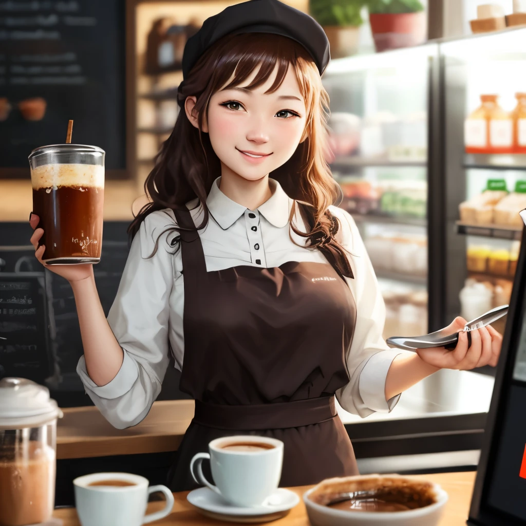 Cafe clerk female