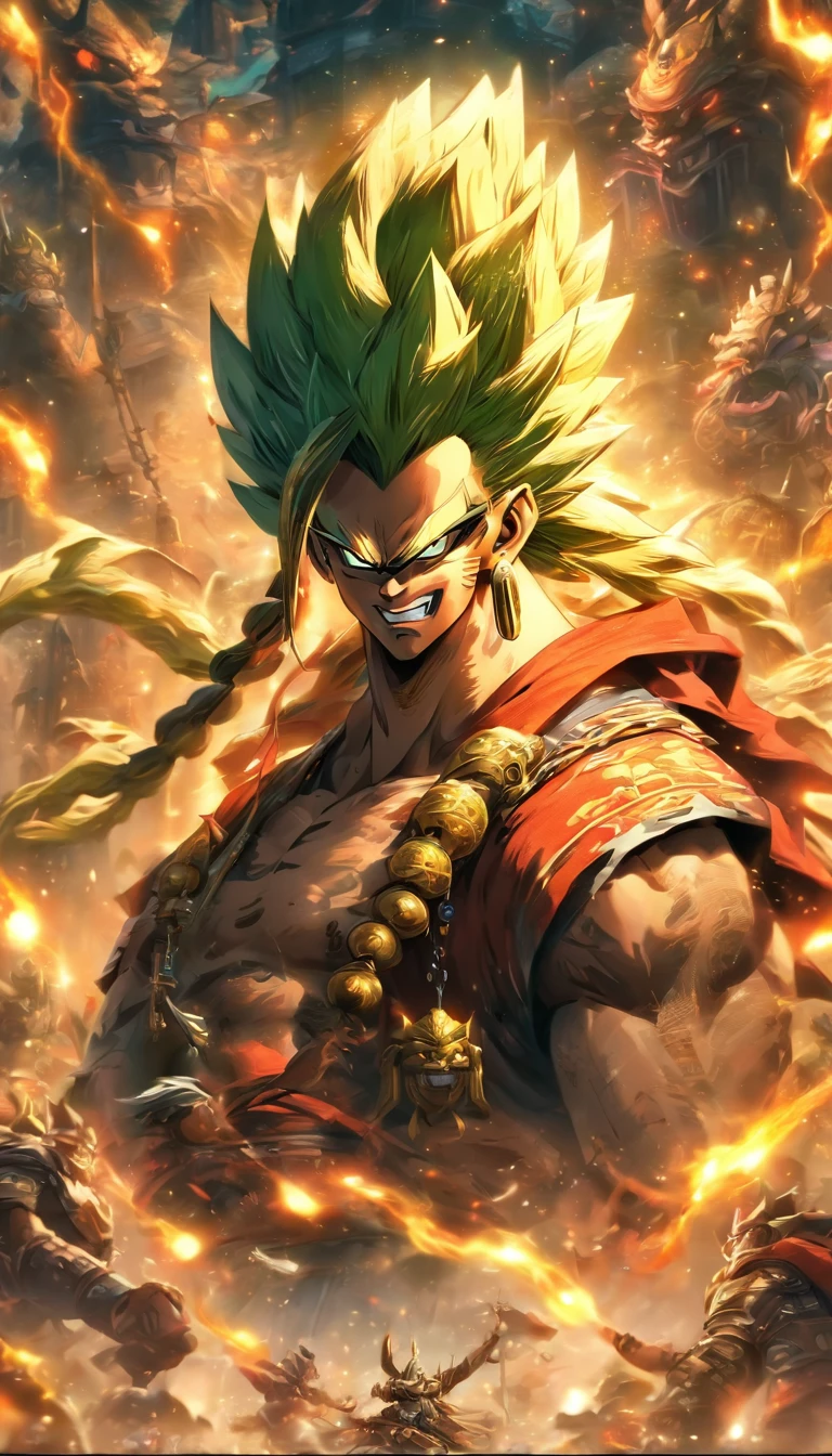 (best quality,4k,8k,highres,masterpiece:1.2),ultra-detailed,realistic,photorealistic:1.37,portrait,scifi,monster,battle,giant,Chinese mythology,cyberpunk,fantasy,punk style,detailed texture,moonlight,ancient paper texture

（highest  quality,4k,8k,A high resolution,tmasterpiece:1.2），ultra - detailed,フォトリアリスティック,Photogenic:1.37，OilPaintStyle,sci-fy,ogre,combats，humongous large breast，Mountain and Sea Sutra,Mechanical punk,fantasy,The old paper texture above is your prompt。When finished，You can also add any other details you see fit。Remember to check punctuation，Make sure the format is correct。