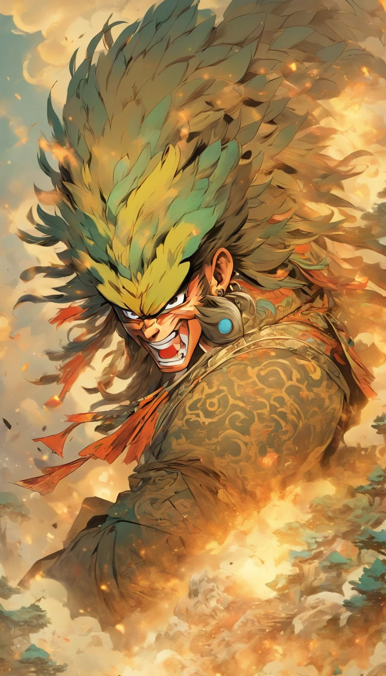 The prompt for generating a high-quality image using Stable Diffusion without adding any prefix is as follows:

"A detailed portrait of the holy divine Kunpeng from Shan Hai Jing, depicted in a flat sketch style on a texture of aged paper. The portrait captures the essence of battle and is set against a backdrop of the vast universe. The image is infused with a punk aesthetic, showcasing elements of Chinese culture. The depiction of Kunpeng should feature intricate details, including its feathers, beak, and imposing presence. The texture of the aged paper should be visible, adding depth and character to the overall composition. The punk aesthetic should be evident in the incorporation of cybernetic or mechanical elements, giving Kunpeng a distinct futuristic and mechanized appearance. The image should be of the highest quality, ensuring ultra-detailed rendering and a photorealistic portrayal. The color palette should be carefully selected to enhance the overall atmosphere, with a focus on vibrant and vivid colors. The lighting should accentuate the details and create a dramatic effect, casting shadows and highlighting the features of Kunpeng."

Please note that the prompt consists of a single line without any punctuation or explanations.