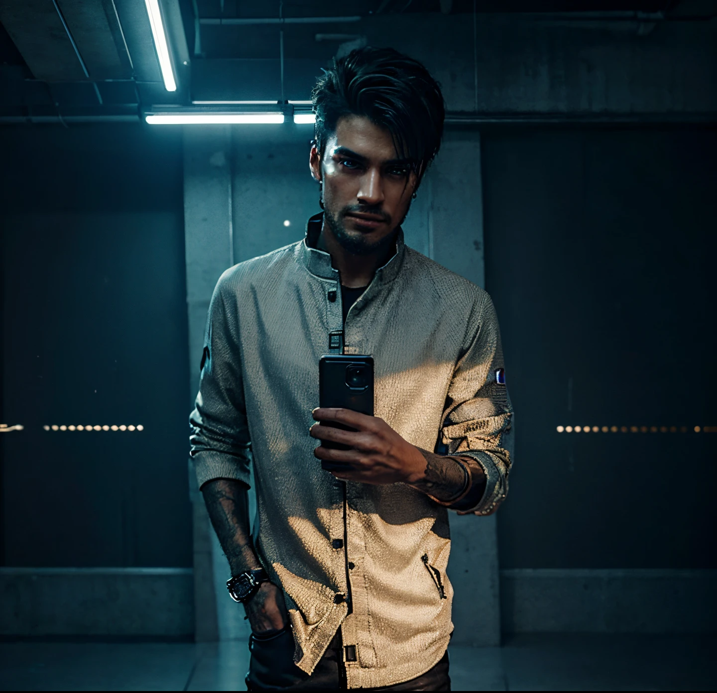 (best quality, 8k, ultra-realistic),(cyberpunk) (handsome boy),(realistic face)
interpretation:
- "(best quality, 8k, ultra-realistic)" Indicates that the resulting image is of high quality,The resolution is 8K,Extremely real。
- "cyberpunk" is a keyword that describes the artistic style,Represents the use of futuristic technology elements and dark style to create images。
- "handsome boy" It is a keyword that describes the main body of the picture.,Point out that the subject is a handsome boy。
- "realistic face" is a description of a person’s face,Make the facial details of the generated characters realistic and realistic。
Be aware of:The above tip is just an example,You need to generate corresponding prompts according to each specific topic,Describe the details and properties of an image。