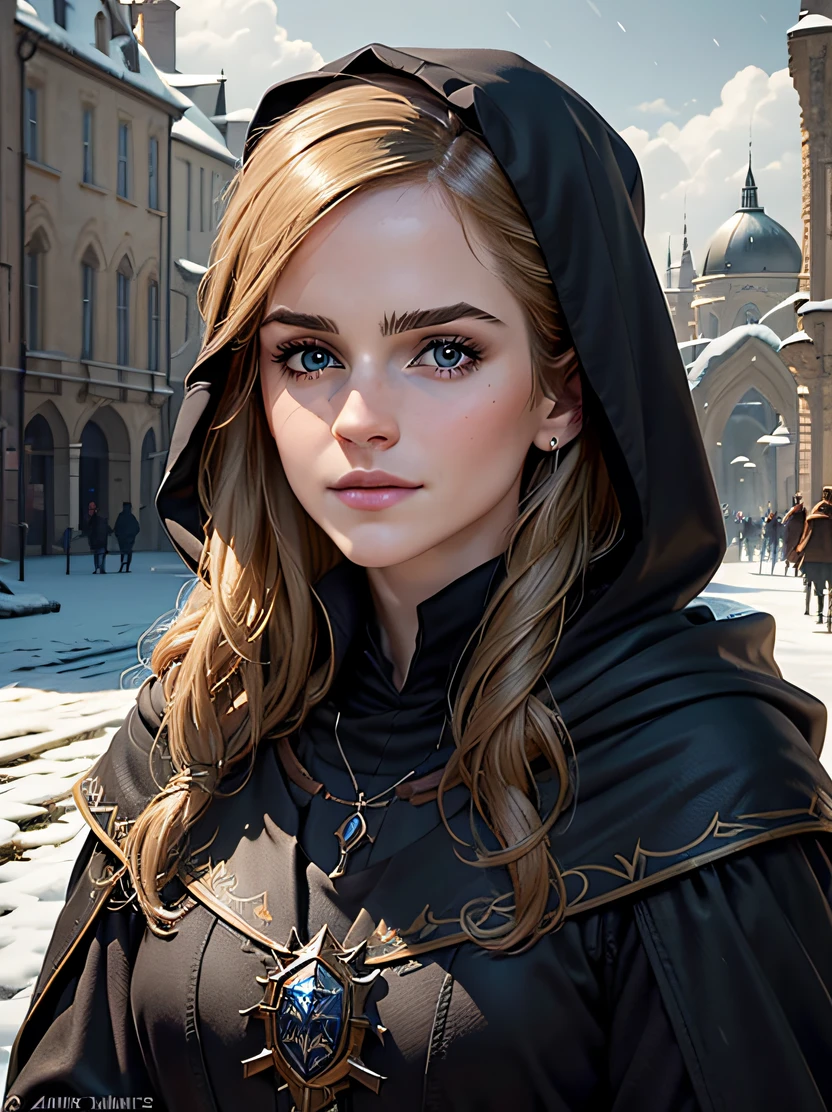 (masterpiece, best quality), detailed eyes, detailed face, colored eyelashes, 1girl, pale, , flat chest, , cloak, hood, nipples,