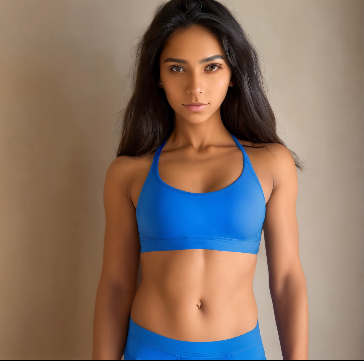 Hind, 20 years old, pectorals, A woman with a shy expression