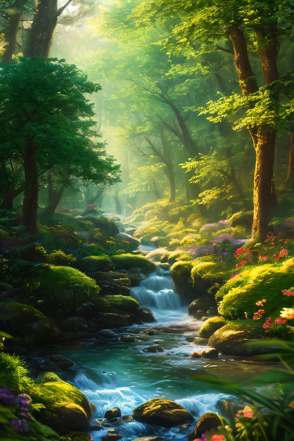 masterpiece, best quality, high quality,extremely detailed CG unity 8k wallpaper, An enchanting and dreamy scene of a fantasy forest, with towering trees, glowing mushrooms, and hidden fairy glens, creating a sense of mystique and enchantment, artstation, digital illustration, intricate, trending, pastel colors, oil paiting, award winning photography, Bokeh, Depth of Field, HDR, bloom, Chromatic Aberration ,Photorealistic,extremely detailed, trending on artstation, trending on CGsociety, Intricate, High Detail, dramatic, art by midjourney