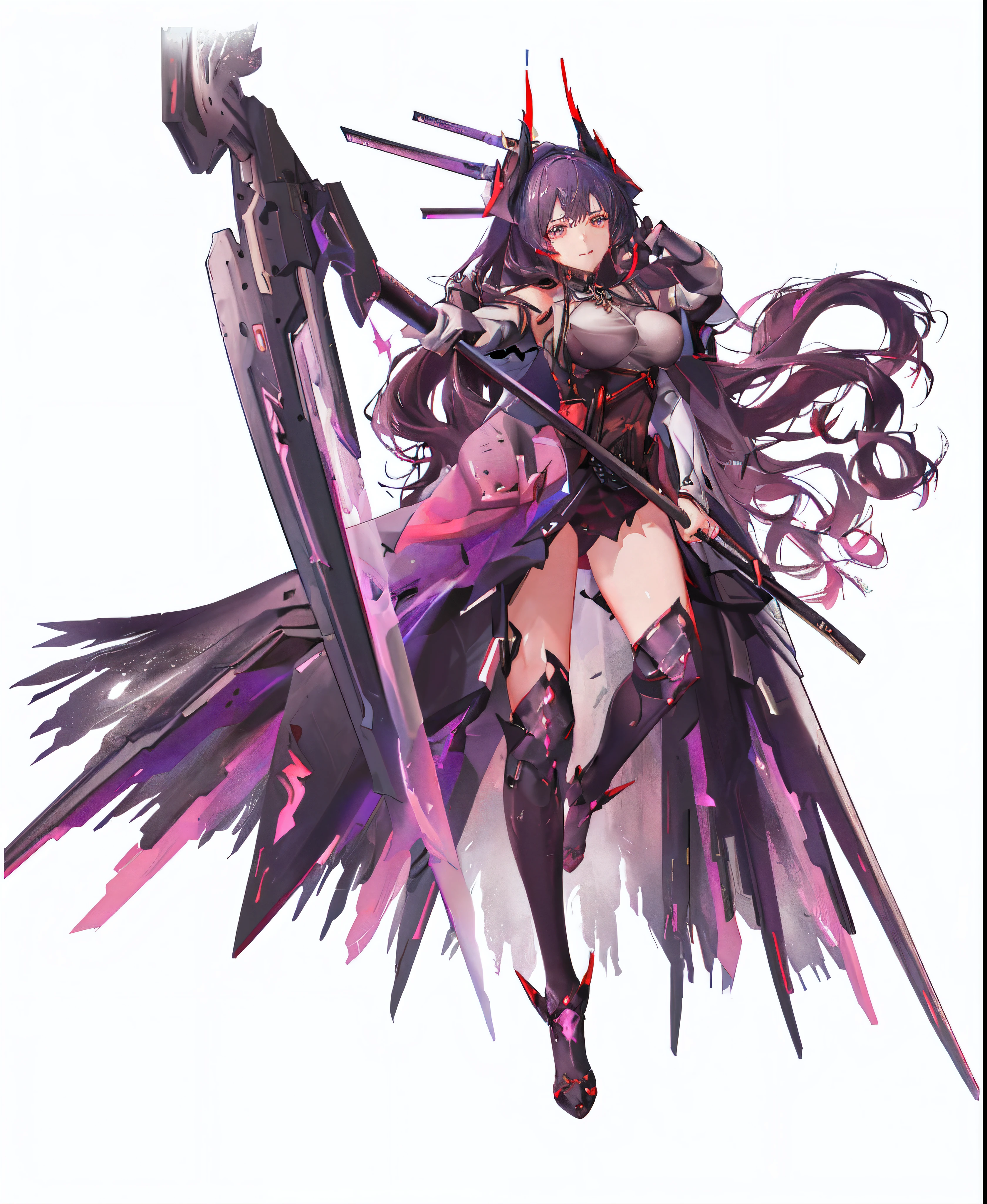 a close up of a woman with a sword and a sword, shalltear bloodfallen, ayaka genshin impact, ayaka game genshin impact, shalltear from overlord, from arknights, katana zero video game character, noire, genshin impact character, cushart krenz key art feminine, from the azur lane videogame