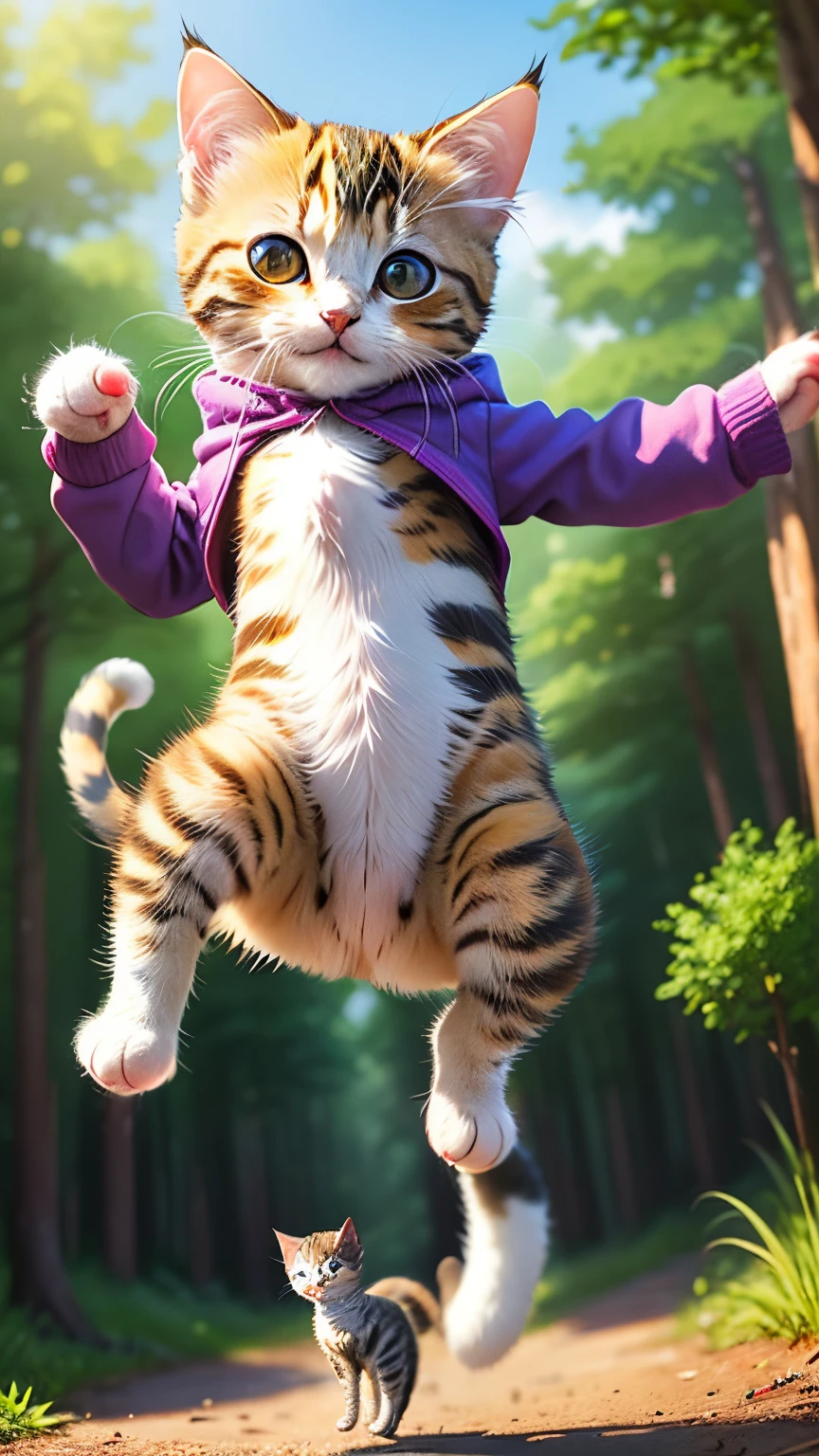 a cute little cat, awesome cat, an adorable kitten, cute kittens, jump, a cute little cat, nffsw, cute cat photo, the cutest kitten ever, curious expression, a cute little cat, Beautiful and beautiful, mischievous look, Cat in the forest, Cute and adorable, cute animal, Heel POV