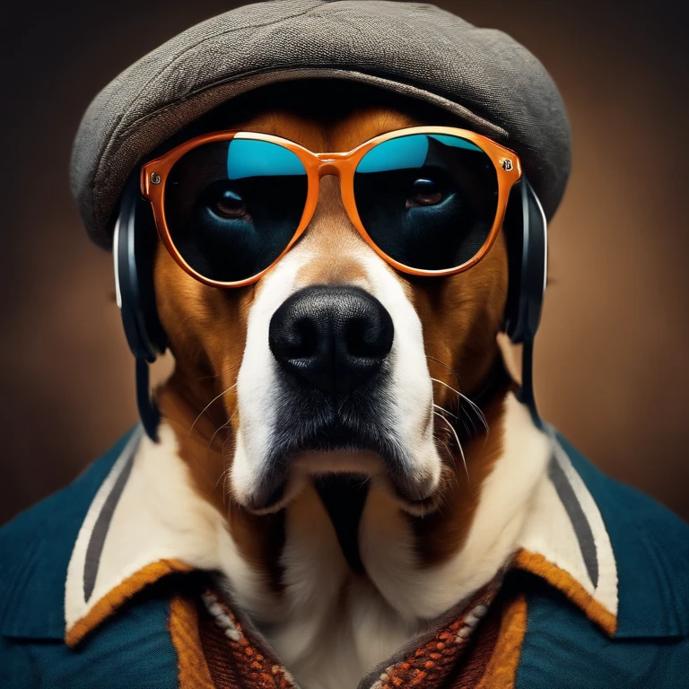 cool man dog,original,cool man dog,face,photo