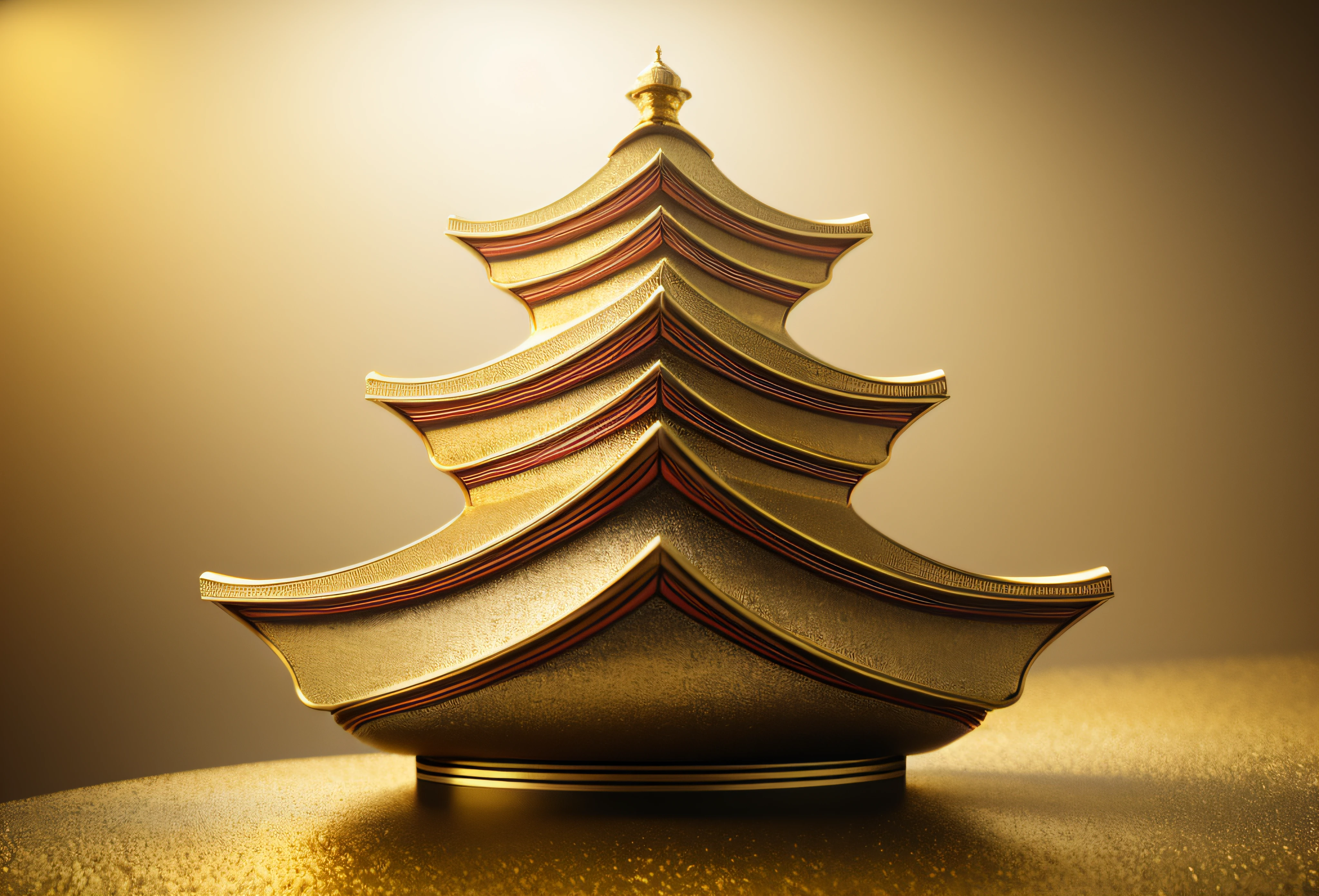 tmasterpiece,a 3D render,c4d渲染,Three-dimensional feeling,super detailing,gold glaze,gold stroke,tmasterpiece,high high quality,Smooth texture,Golden cloisonné enamel craftsmanship,goldtrim,Super detailed light and shadow、Rich details