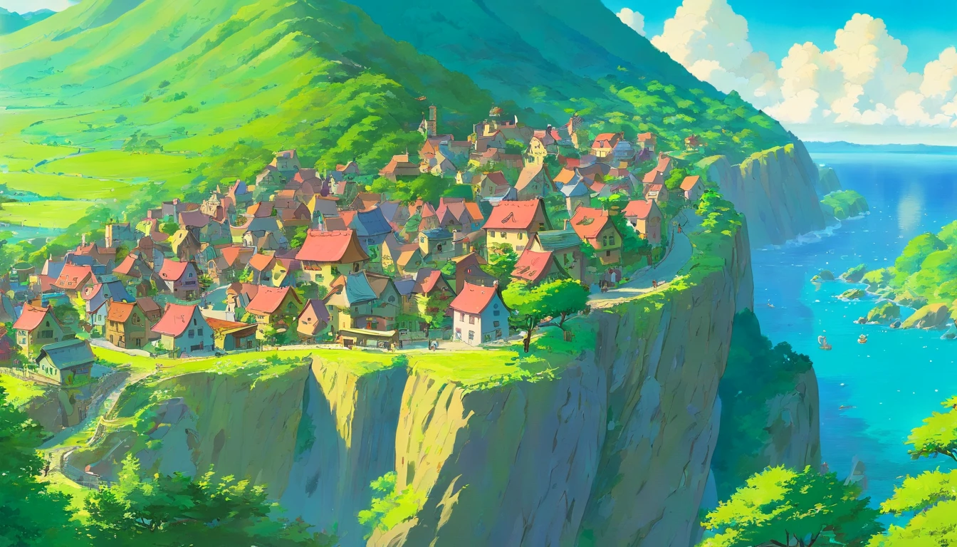 Tiny village，Far view