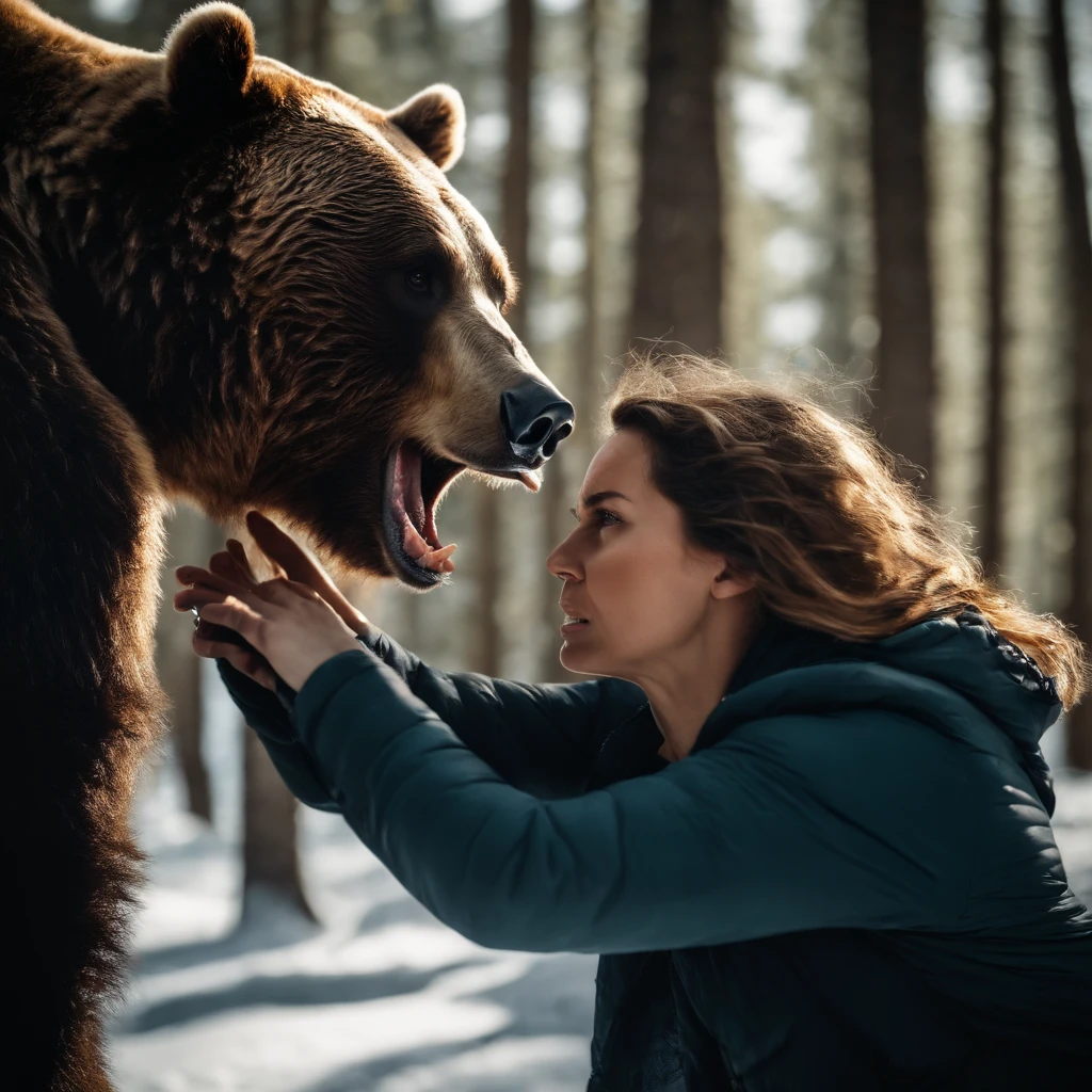 woman attacked by bear