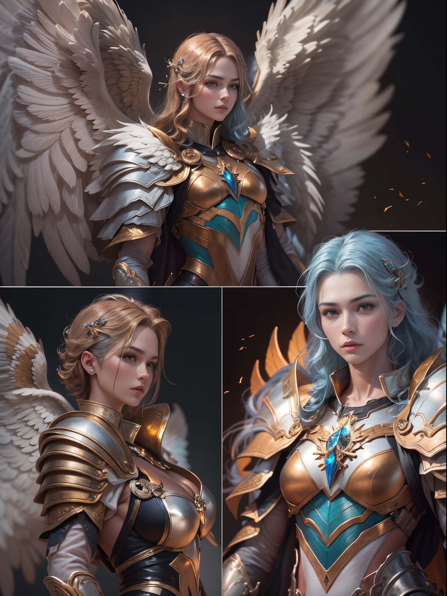 Archangel Michael、The Four Archangels、masutepiece,Best Quality,ultra-detailliert,hight resolution,hight resolution,4K,Portrait in 4K,8K,8K Portrait,Unity 8k壁纸,extremely details CG,Realistic,Raw photo,Real person,a portrait photo of,Photorealistic,Shiny skin,Detailed skin,