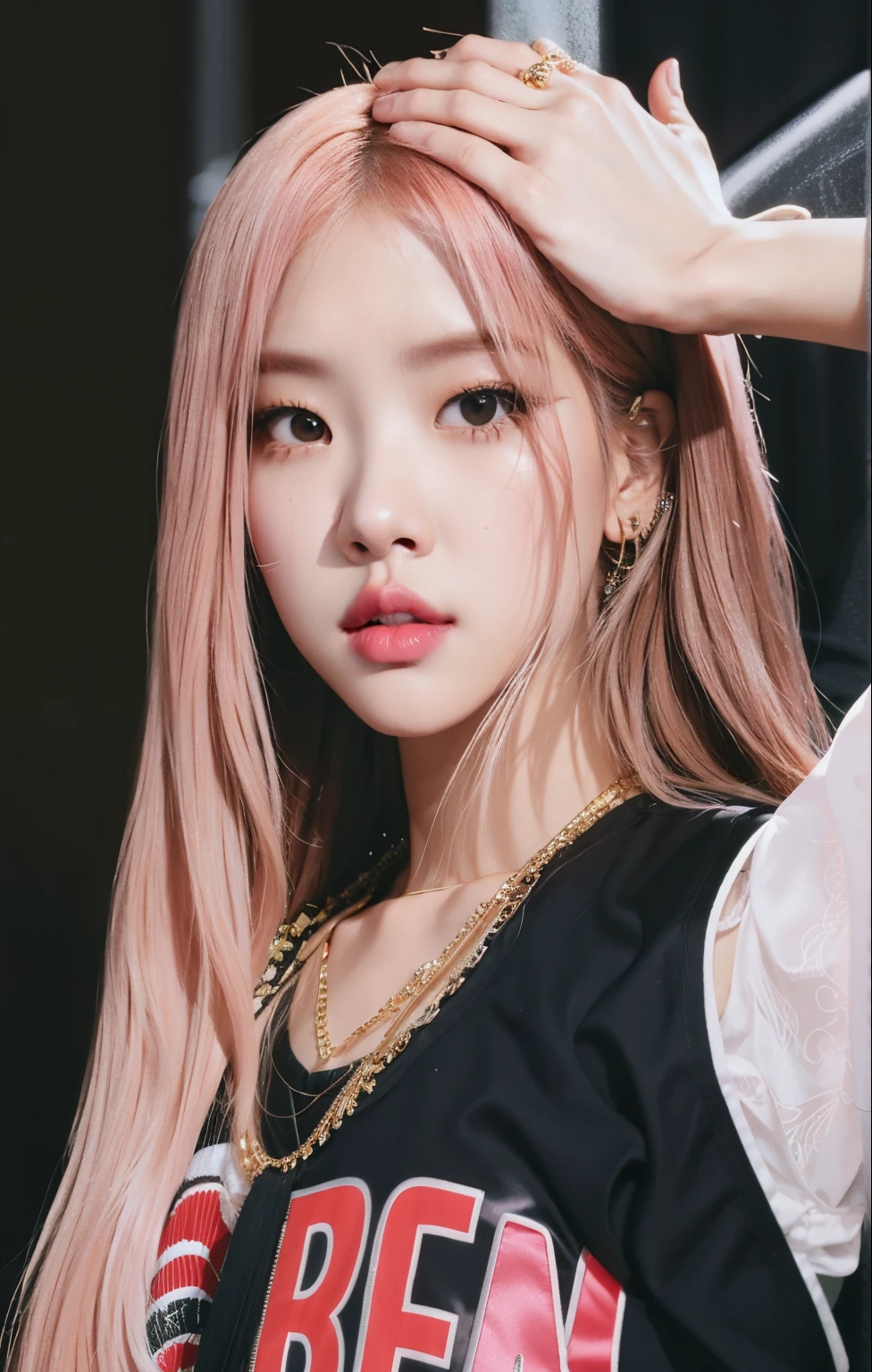 Un primer plano de una persona con cabello largo y una camisa negra, Parque Roseanne de Blackpink, Retrato de Jossi de Blackpink, Jossi de Blackpink, Blackpink Jennie, Retrato Jisoo Blackpink, Sun Yunjoo, portrait of female Korean idol, JIA, Escaneo HQ, Lalisa Manoban de Blackpink, Retrato de Kpop Idol, Jisoo de Blackpink, rosa negro