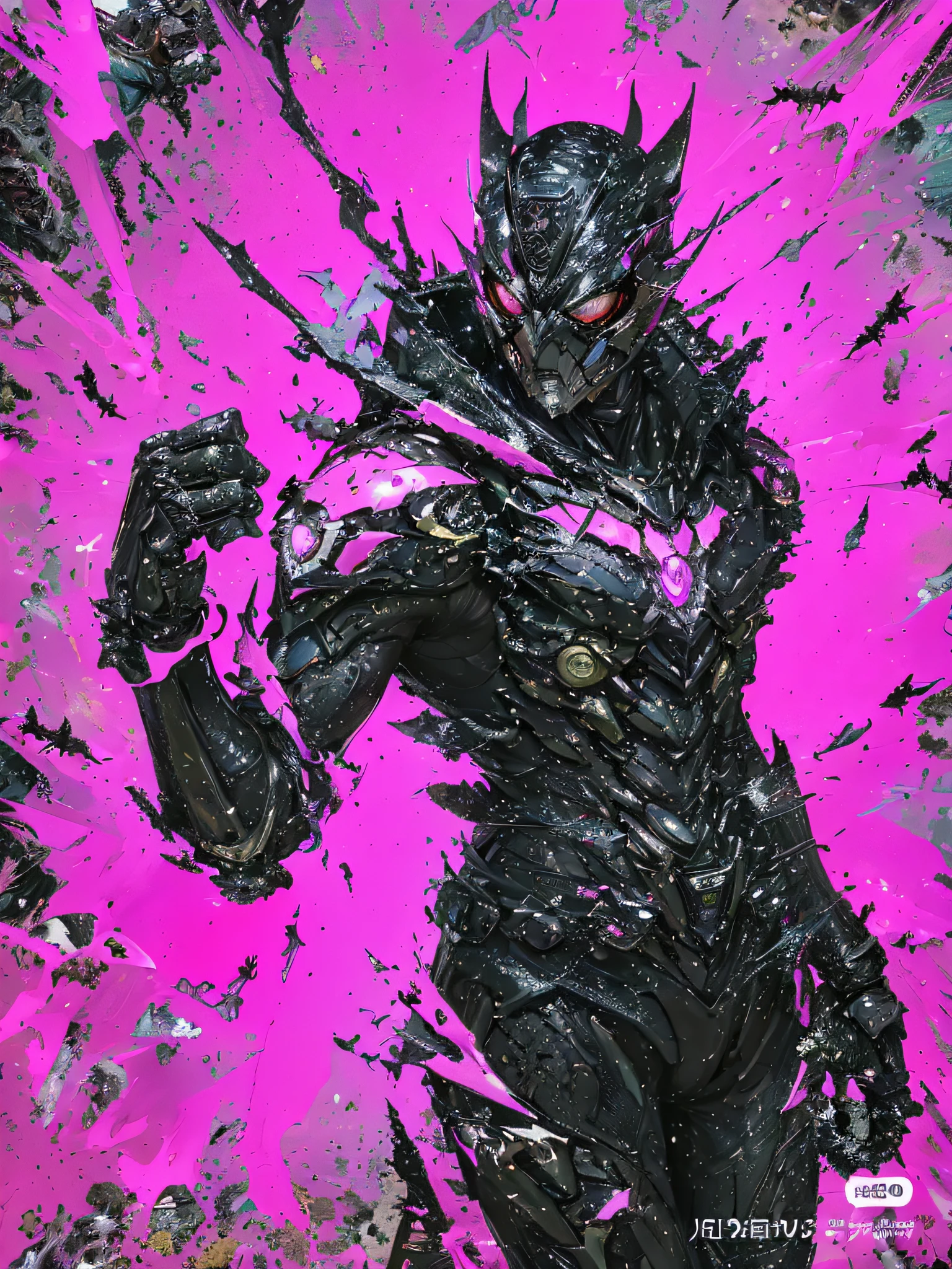 Kamen Rider in black and purple suit,surrounded by bats, Portrait of Kamen Rider, Wallpaper phone, Benedict Barna, hq 4k phone wallpaper, 8K high quality detail art, Streamlined black armor, sleek purple armor, sharp high quality artwork, epic comic book style, badass anime 8 k, trigger anime artstyle, Vibrant fan art, super hero art