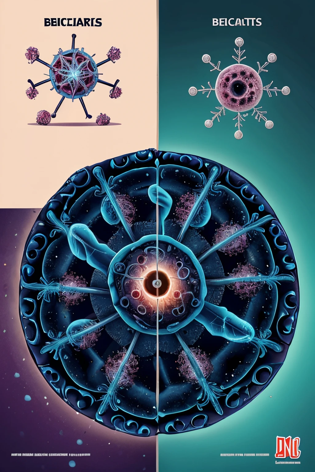 virus , bacteria , disease , cartoon