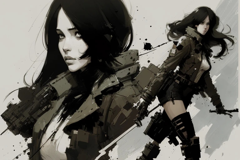 (style of ashley wood), female