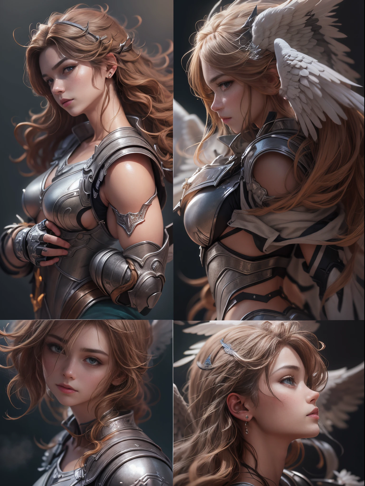seamless pattern of steampunk cybernetic biomechanical angel, symmetrical, front facing, 3 d model, very coherent symmetrical artwork, unreal engine realistic render, 8 k, micro detail, gold and steel, intricate, elegant, highly detailed, digital painting, artstation, smooth, sharp focus, illustration, artgerm, tomasz alen kopera, wlop,steampunkai,<lora:steampunkai:1>