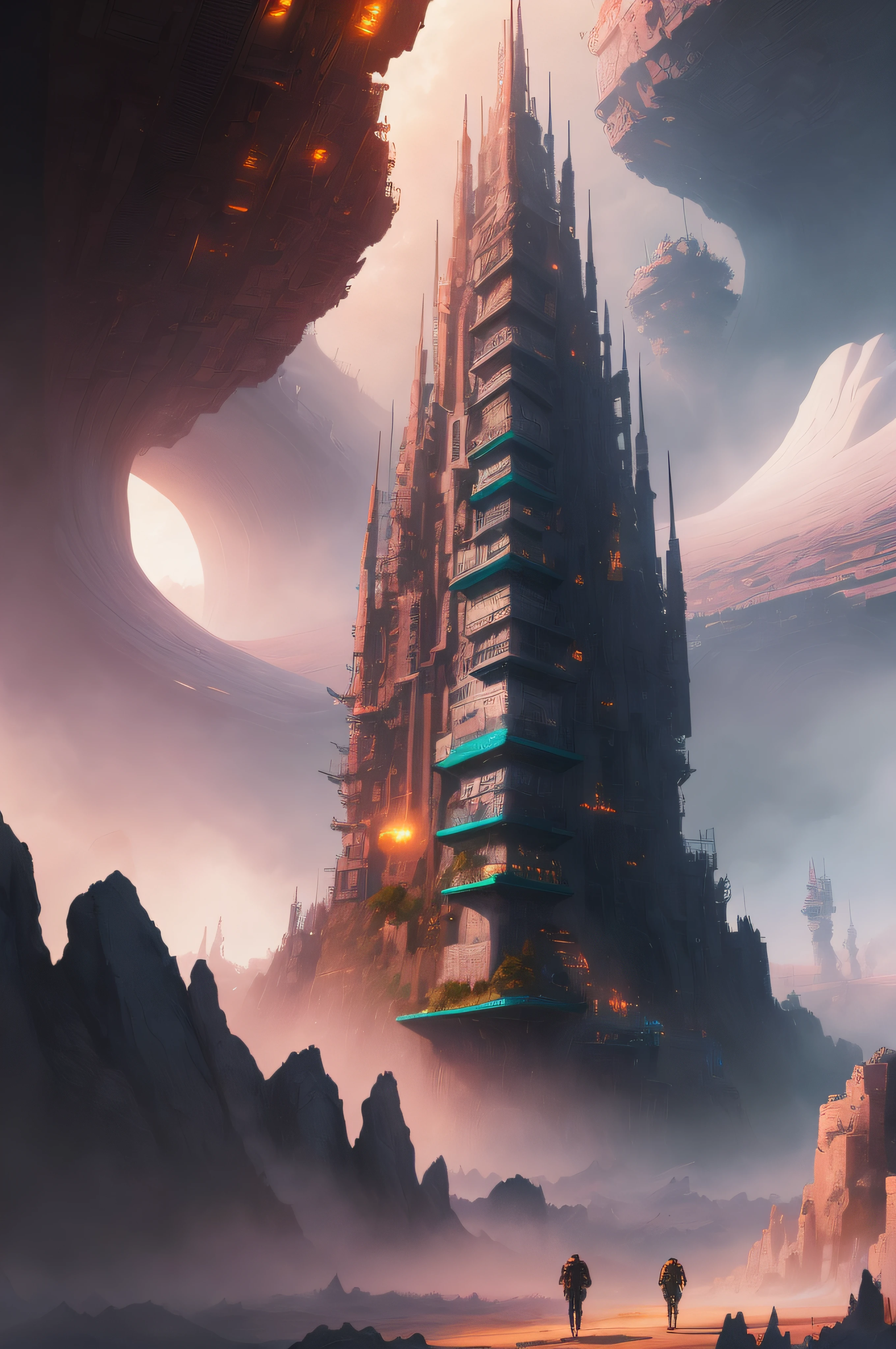 cover portrays a captivating blend of futuristic landscapes and elements of virtual reality. In the foreground, four diverse characters stand shoulder to shoulder, each wearing sleek, high-tech gear that signifies their journey into the virtual world. They're surrounded by a vivid digital panorama of floating cities, vibrant landscapes, and intricate digital structures.