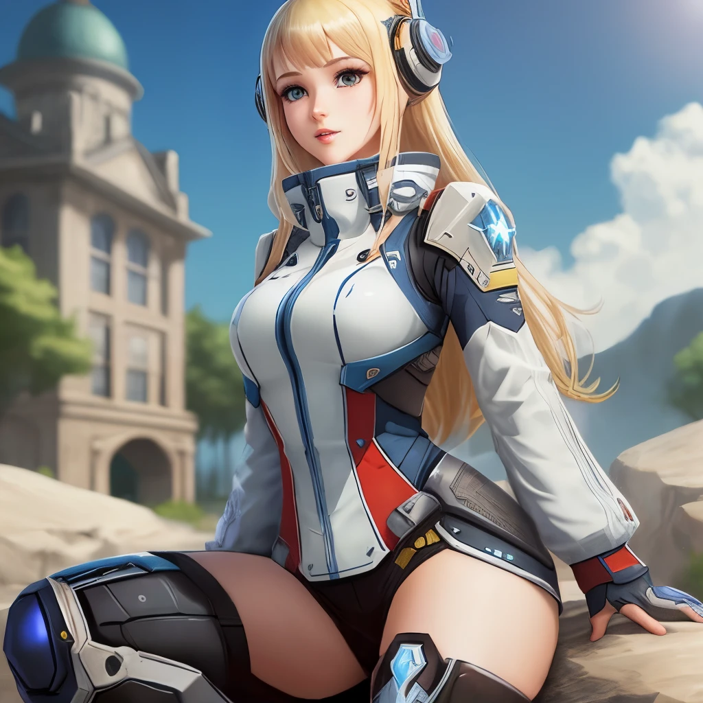 phantasy star online a blond a beauty girl