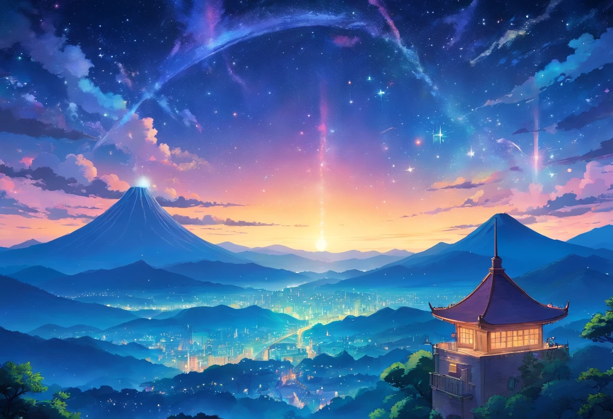 stars in night sky,Lots of stars,Clear night sky,Best quality at best, tmasterpiece,