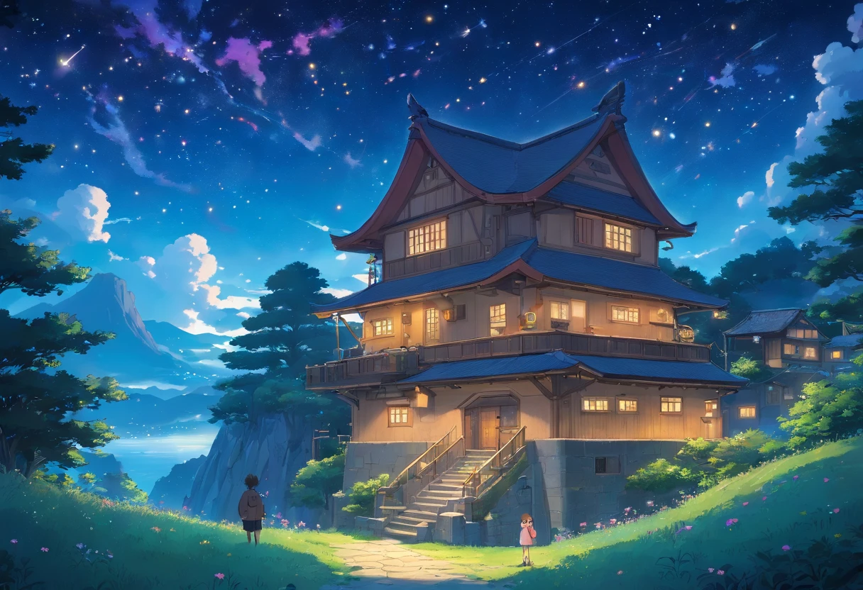 scenecy,Just the night sky,stars in night sky,Lots of stars,Clear night sky,Best quality at best, tmasterpiece