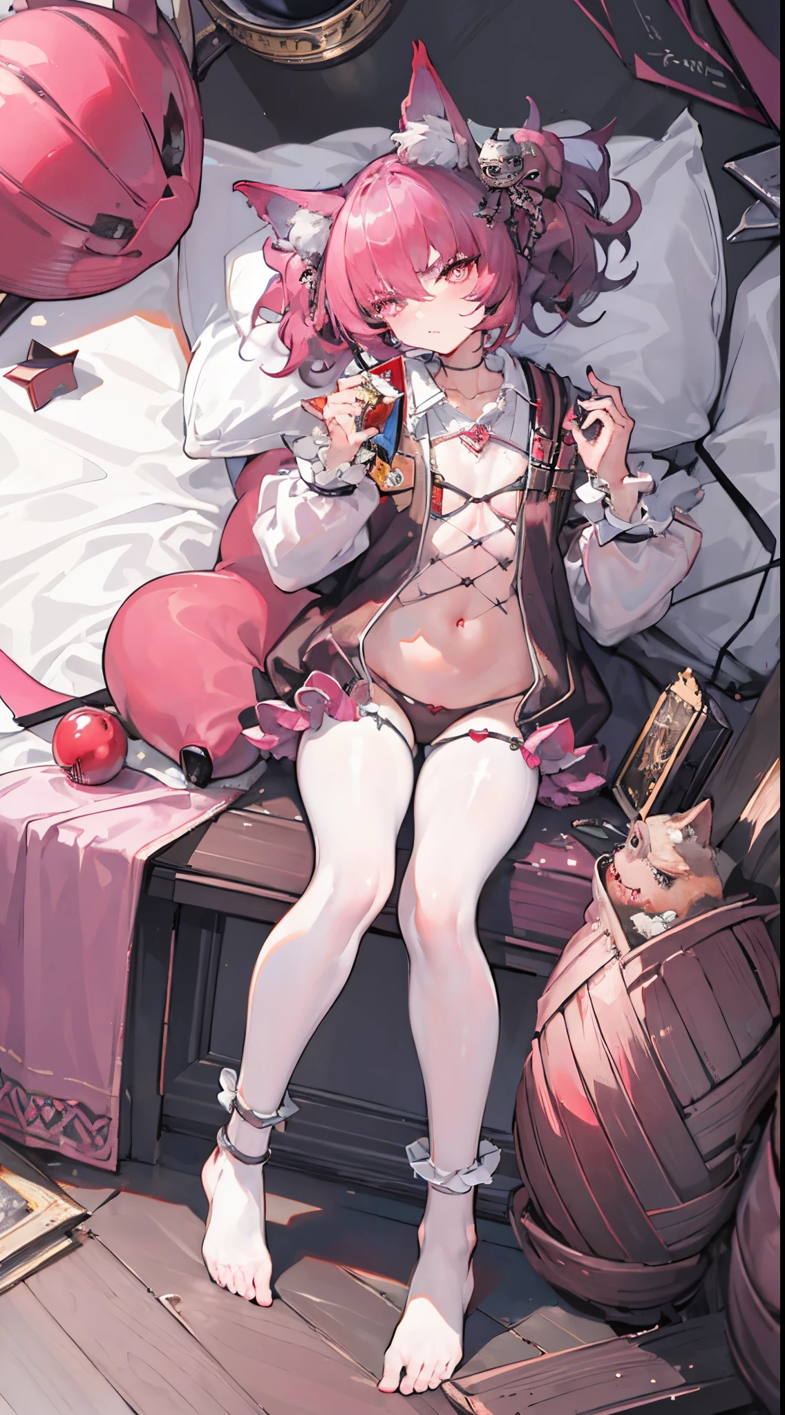 ((tmasterpiece, Best quality at best)), , 130mm f1.4 lenses, Alone, pointy ears, heart - shaped pupils, from the above, flatchest, demonic wings, Saturated, Colorful,full bod,Full body ,Expose your legs,shamare
shamarehead