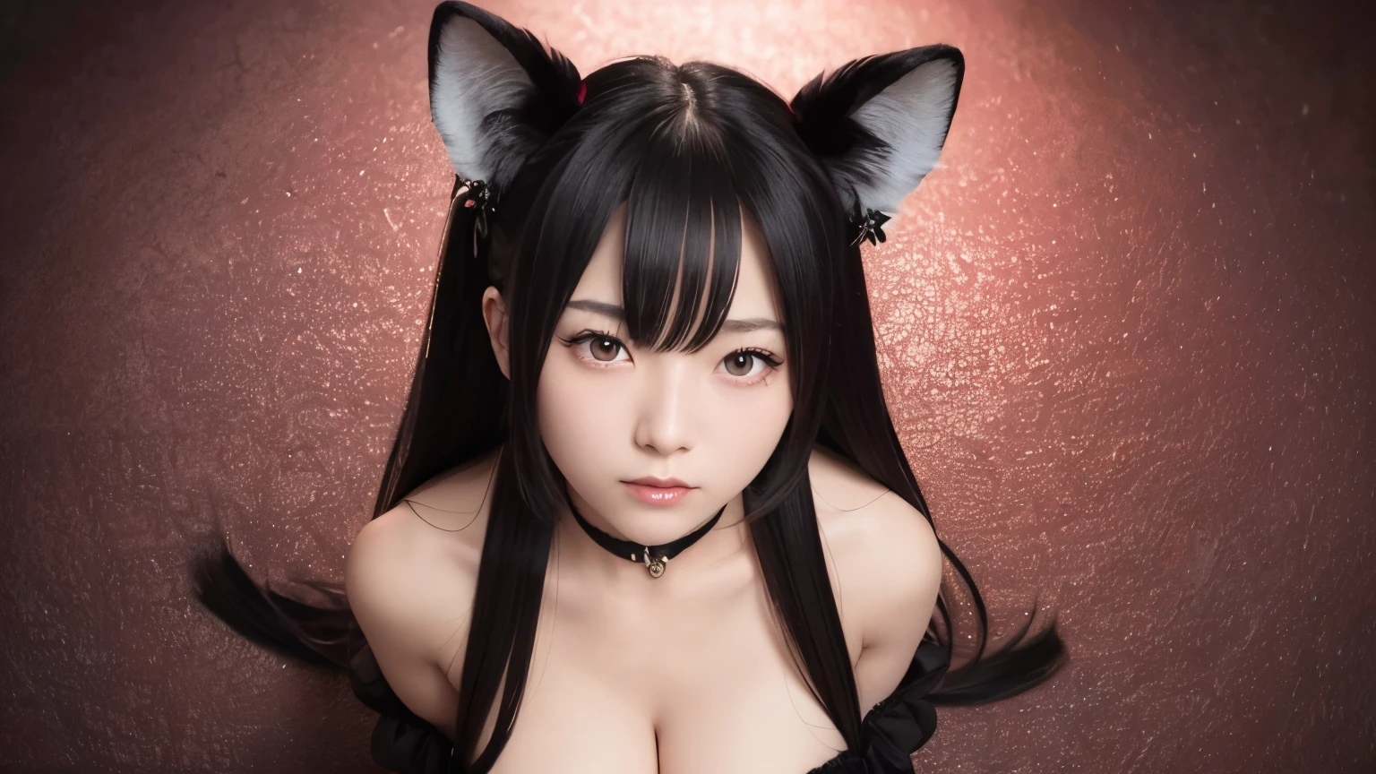 (from above), (upper body image), (idol, celebrity), (angry smile),
Please draw a picture of (Evil Demon Shiba Inu Bishoujo). It has black wings and a beautiful red rouge face. Her body is muscular and her head has horns. (a wicked smile on her face) and her eyes glow red. Please draw in a way that creates an overall scary atmosphere. Also, do not draw hands or fingers, but use the pose of the body. Please provide high-quality, realistic images.