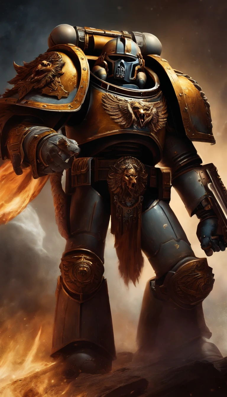 Warhammer 40K Space Marines，Space Wolves Chapter，Surreal art